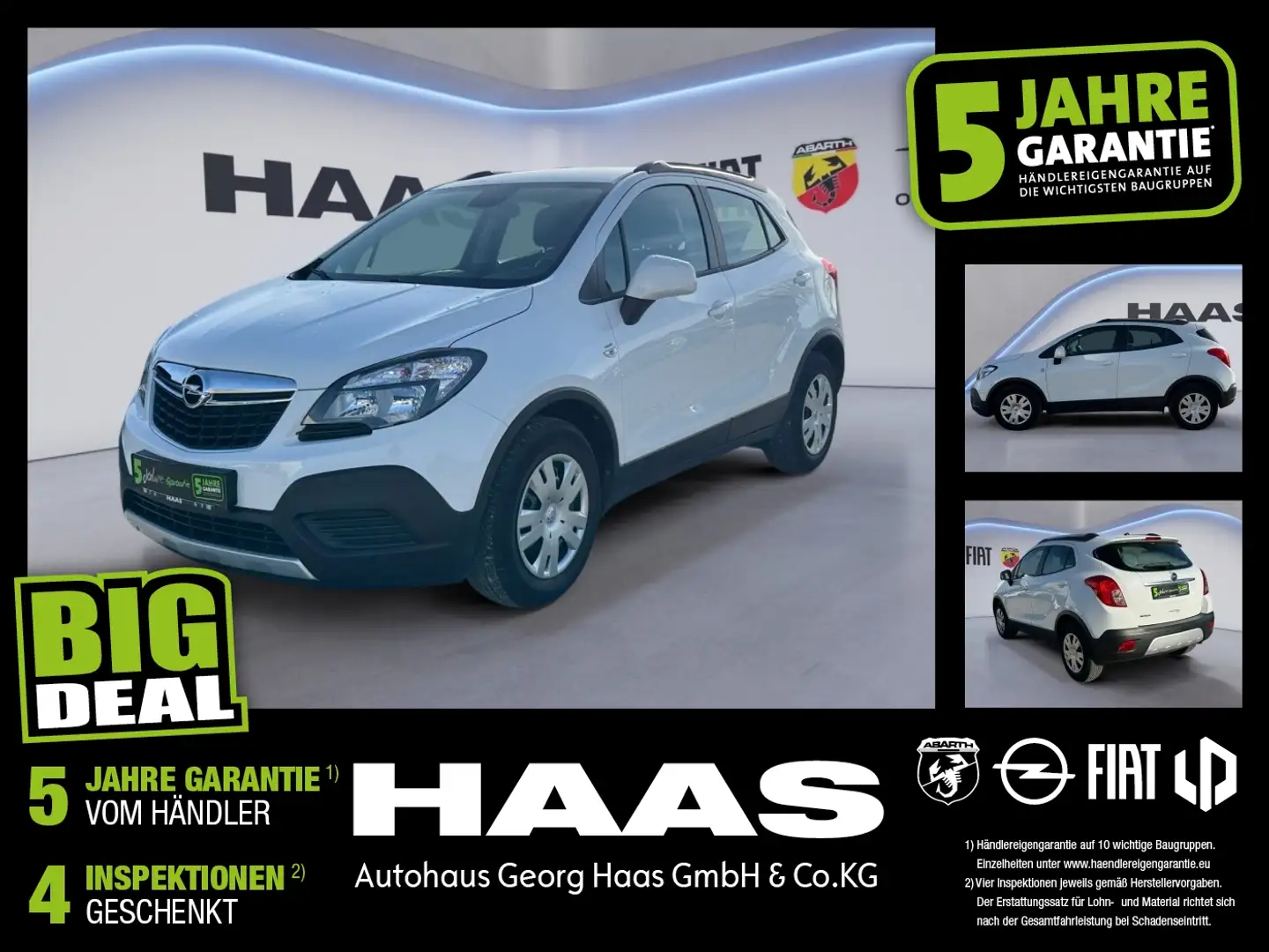 Opel Mokka ecoFlex 1.6 Selection Radio, Klima, CD Blanc - 1