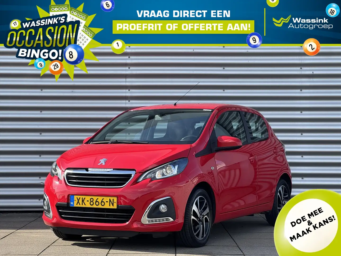 Peugeot 108 1.0 e-VTi 72pk Automaat Allure | Camera | Climate Rood - 1