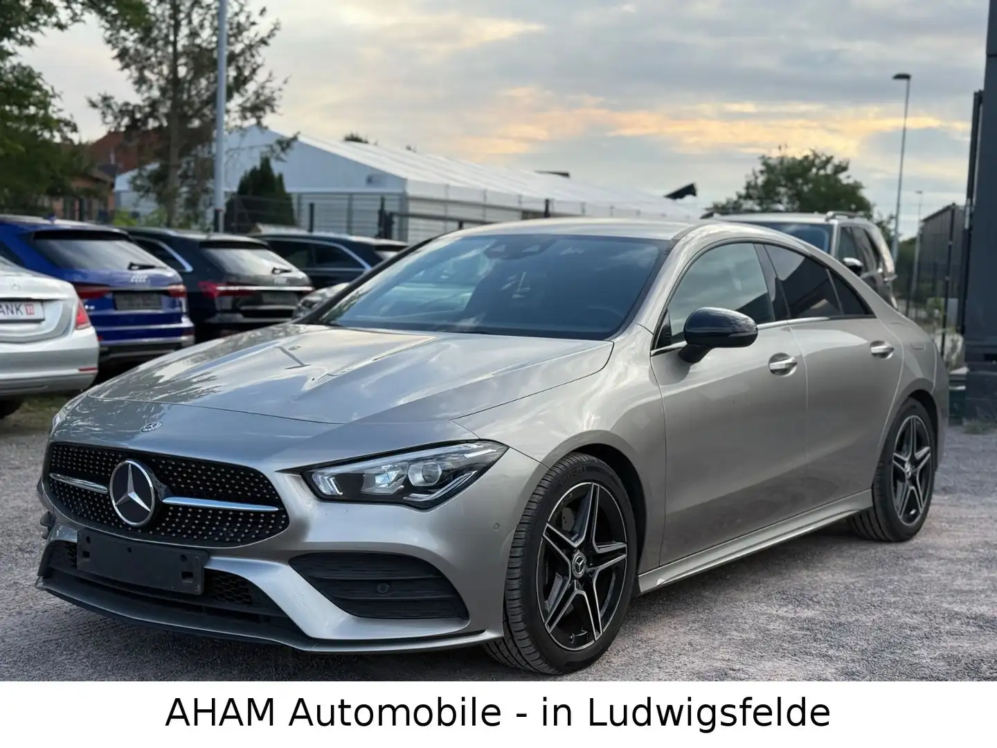 Mercedes-Benz CLA 220 AMG|COUPÉ|KAM|WIDESCREEN|NIGHT|AHK|LANE Argent - 1
