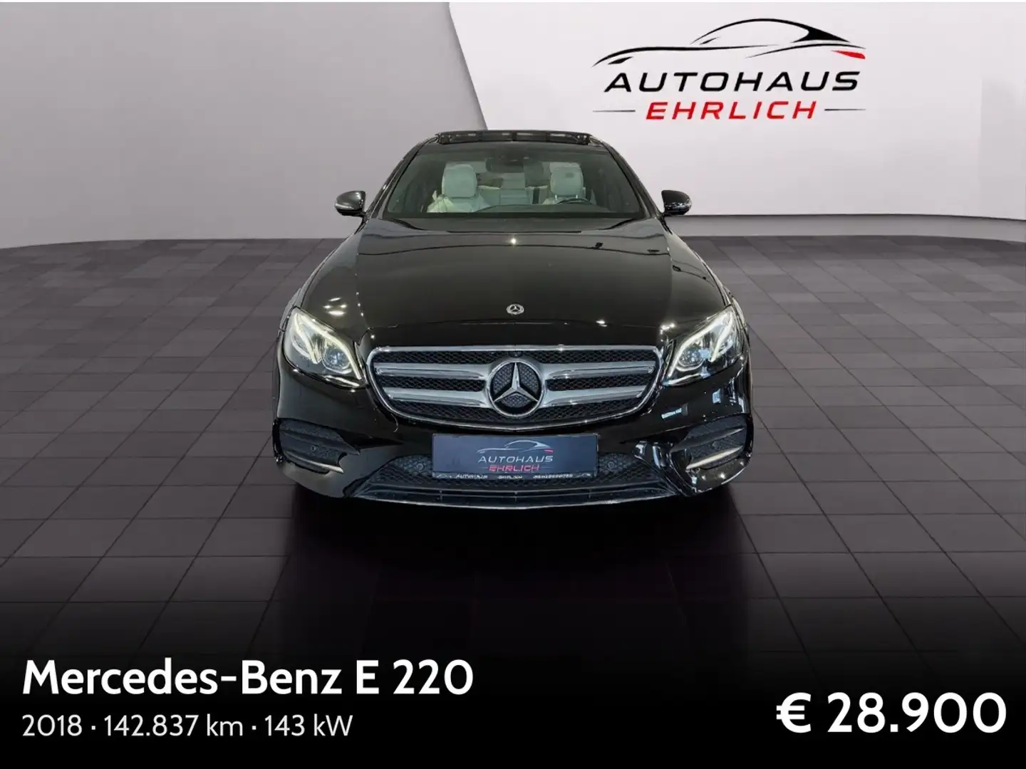 Mercedes-Benz E 220 E-Klasse d 4Matic AMG Line Schwarz - 2