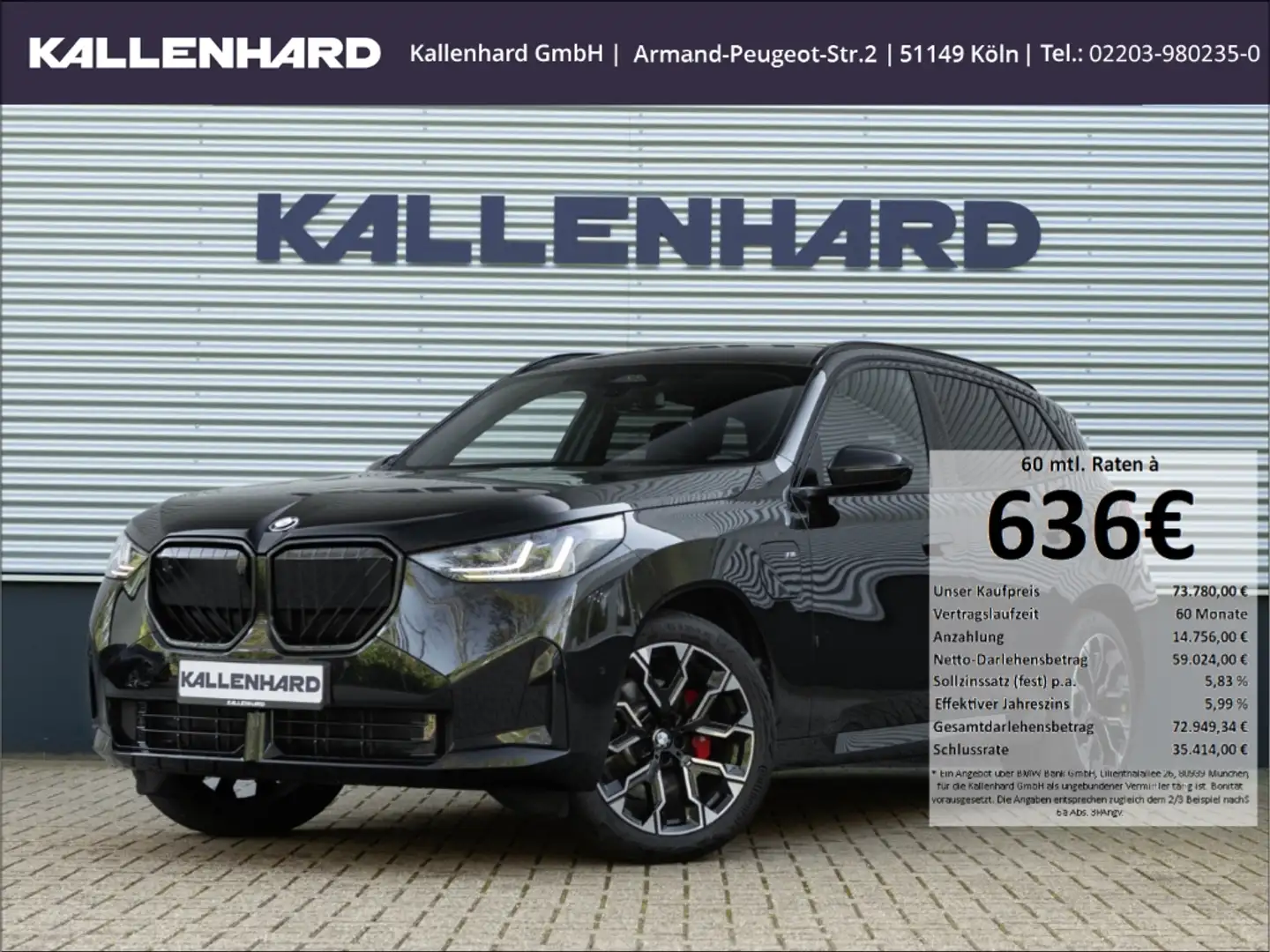 BMW X3 30e xDrive M Sport Pro-Pano-AHK-ACC-Memorysitze Schwarz - 1
