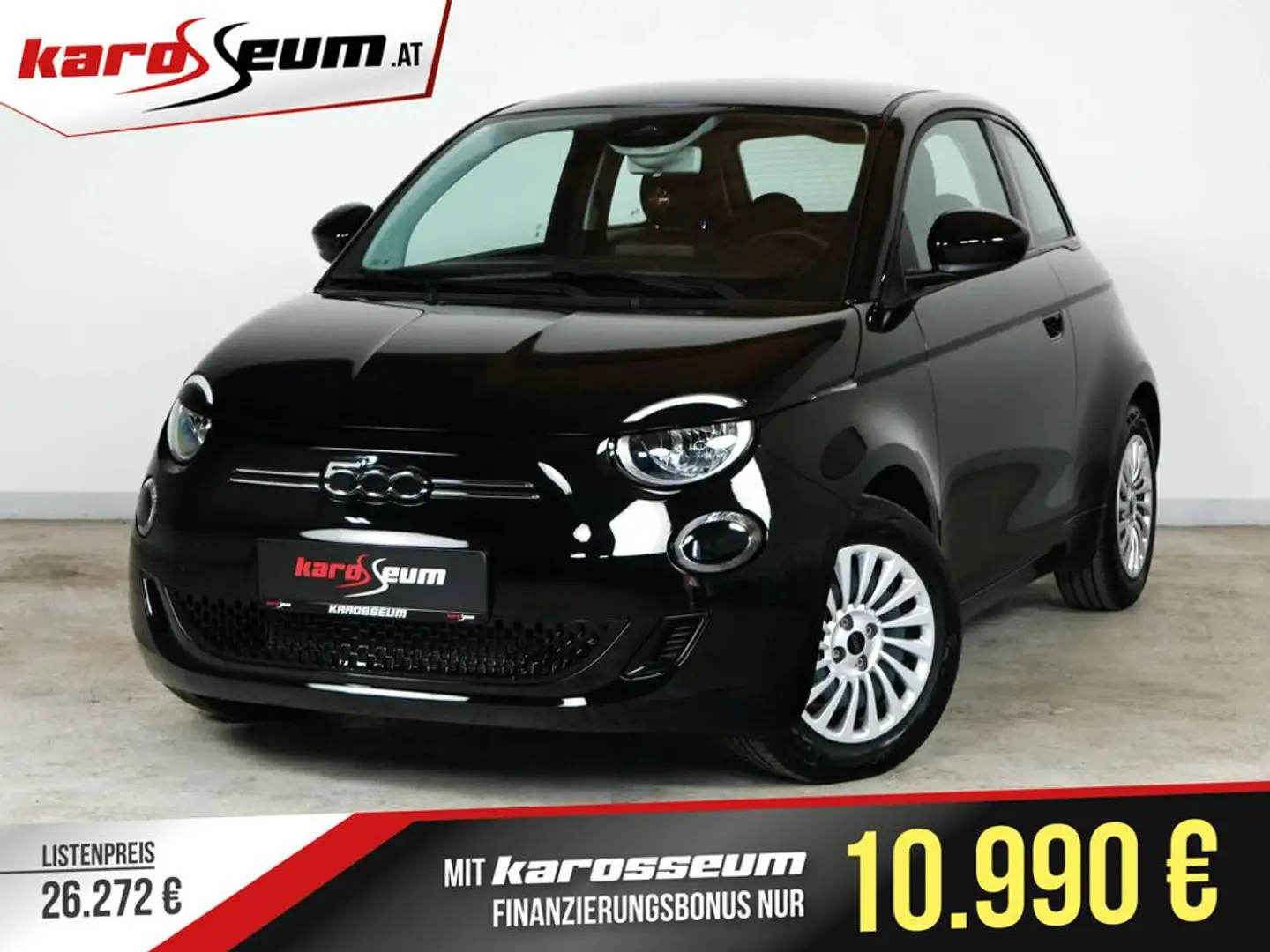 Fiat 500e Action 23.8 kWh *VKZ*BLUE*VIRT.COCKPIT*SPUR* Schwarz - 1