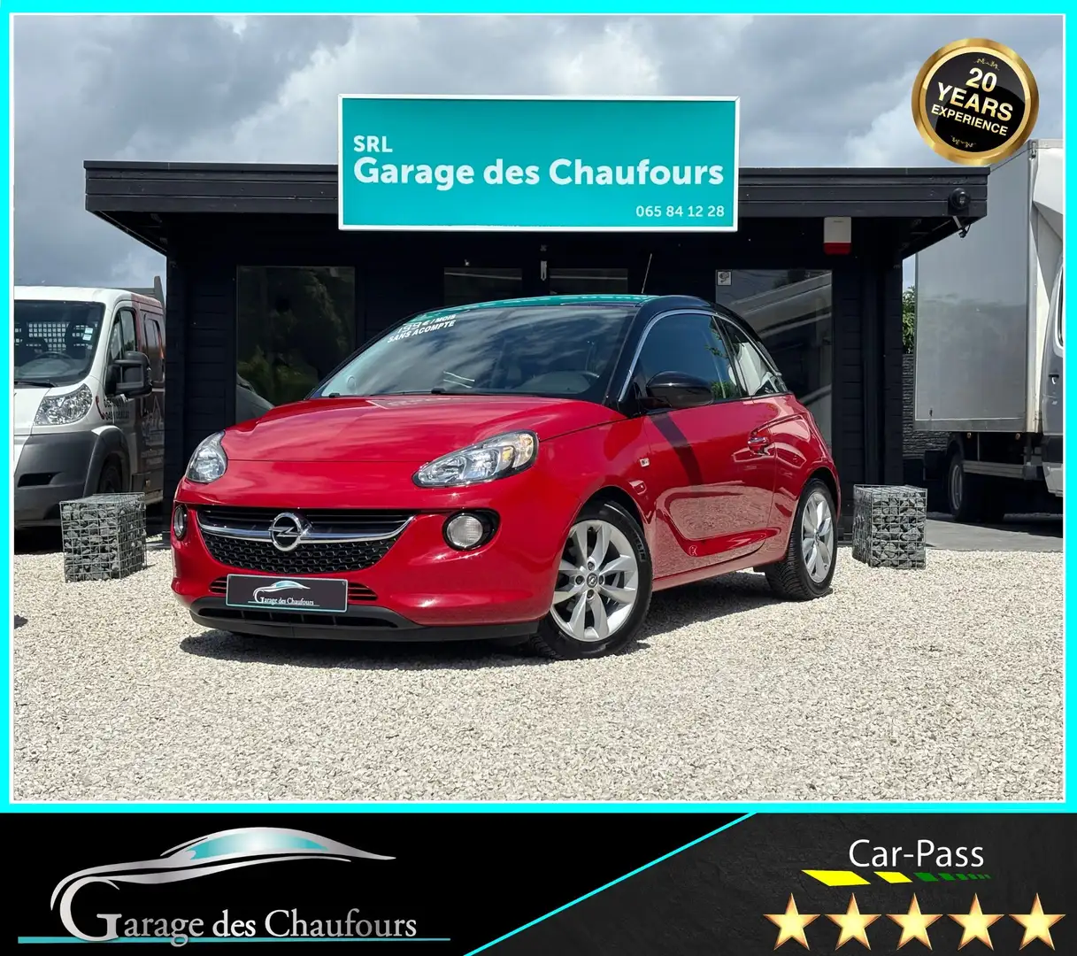 Opel Adam 1.0 Turbo - ! Apple CarPlay ! - 1er Propr. - Eu6b Rojo - 1