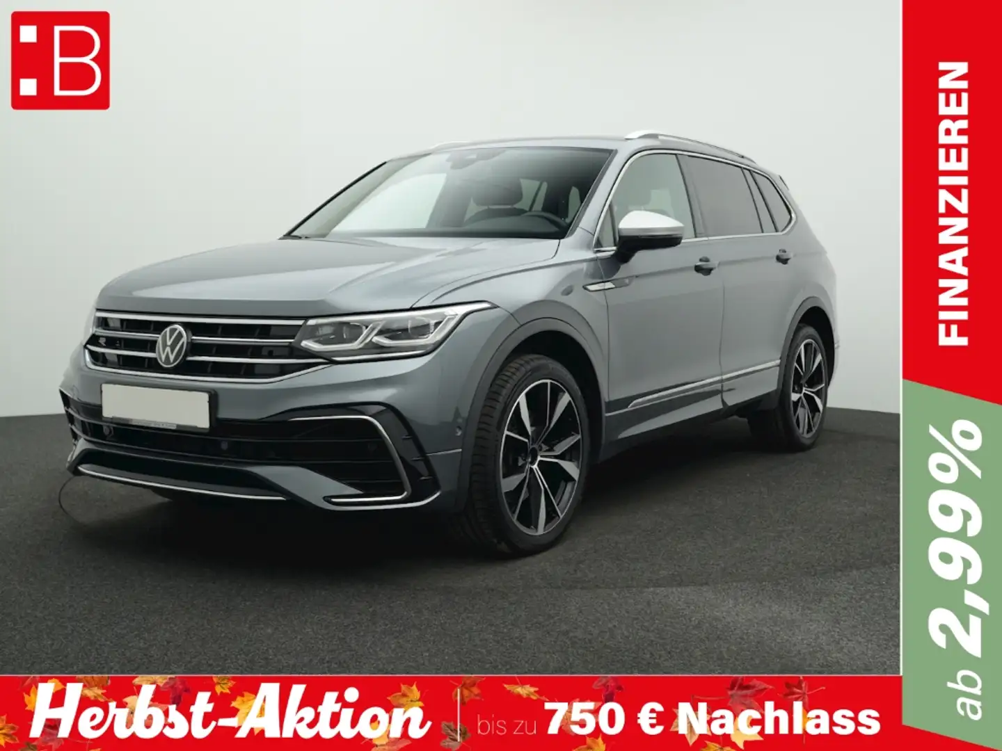 Volkswagen Tiguan Allspace 2.0 TSI DSG 4Mo. R-Line 5-SITZE AHK NAVI KAMERA 20 Grau - 1