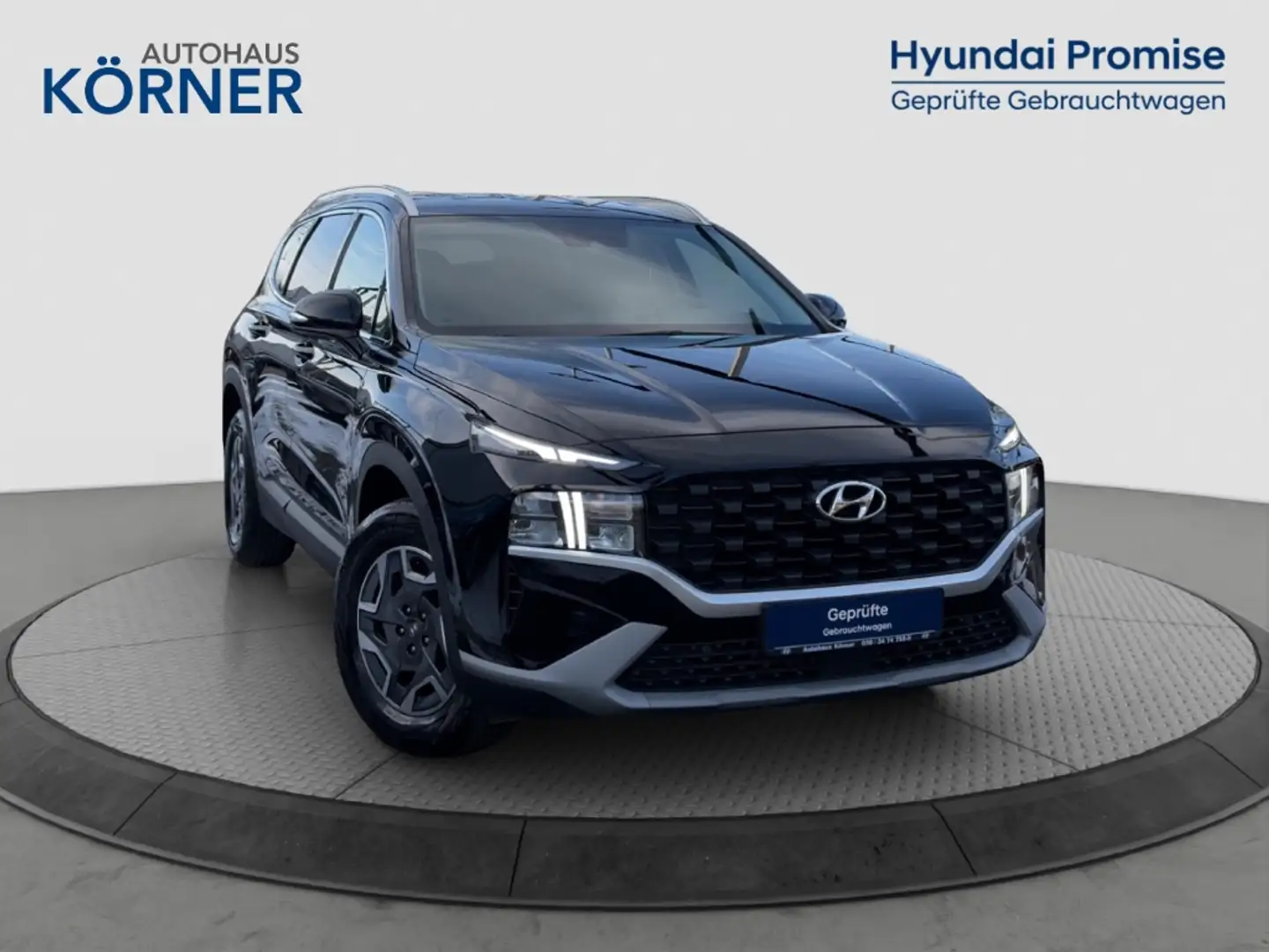 Hyundai SANTA FE Hybrid SELECT 1.6 T-GDi *CAM*LED*CARPLAY* Schwarz - 1