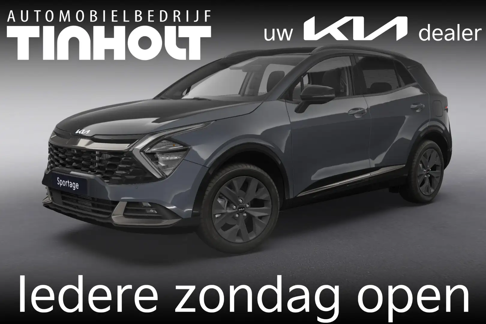 Kia Sportage 1.6 T-GDi Hybrid Dark Edition - Direct uit voorraa Grijs - 1