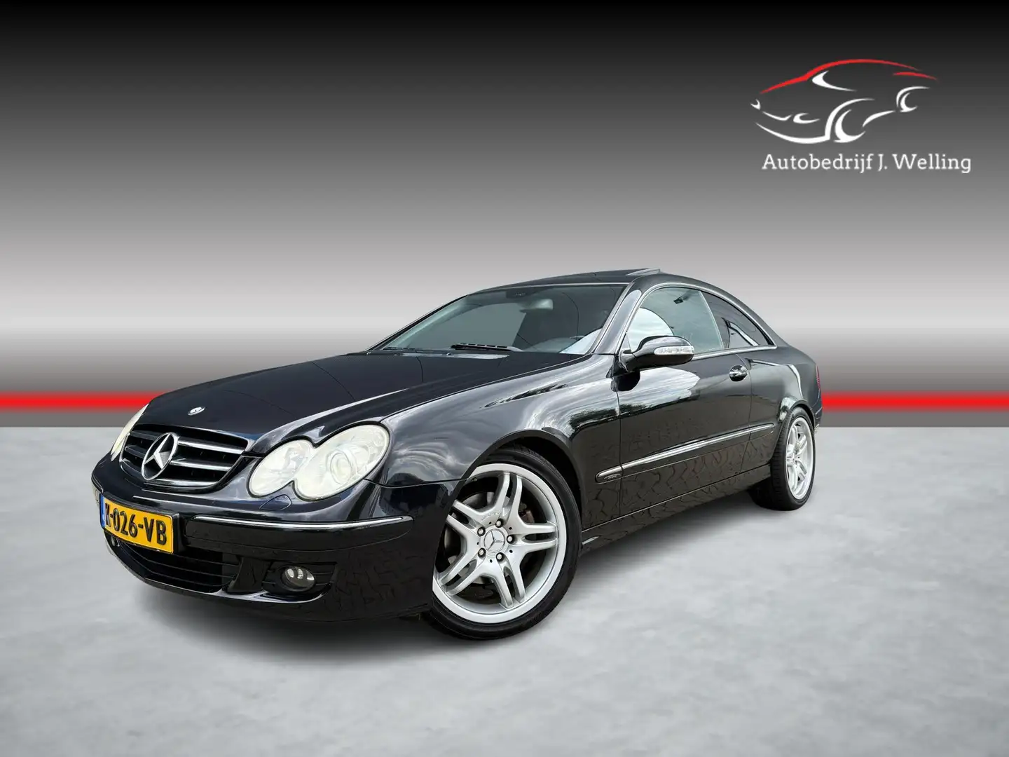 Mercedes-Benz CLK 350 Coupé schuifdak / leder / memory / UNIEK Чёрный - 1