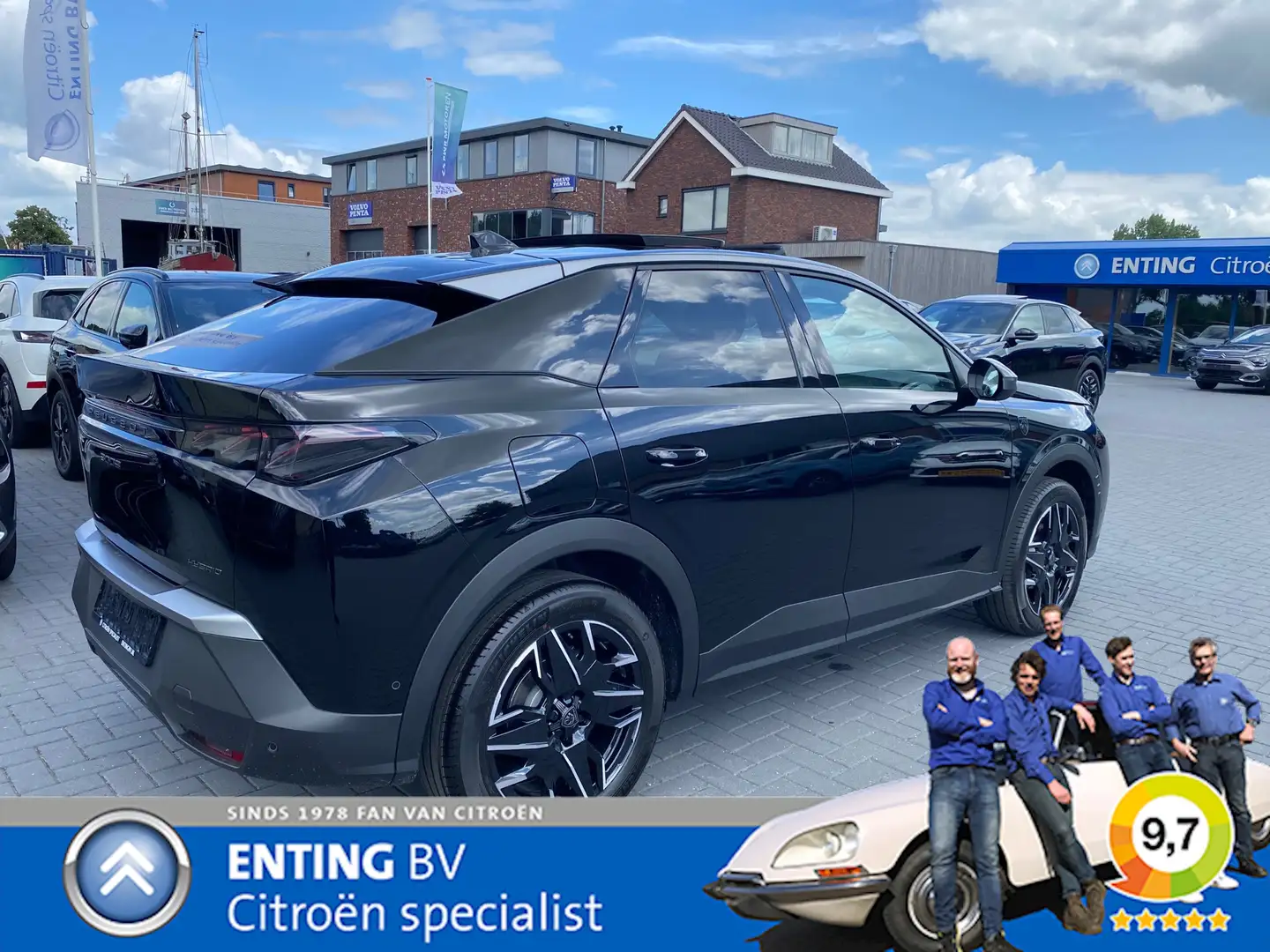 Peugeot 3008 1.2 Hybrid 145 GT ADAPT CRUISE SCHUIFDAK 360CAM HI Zwart - 2