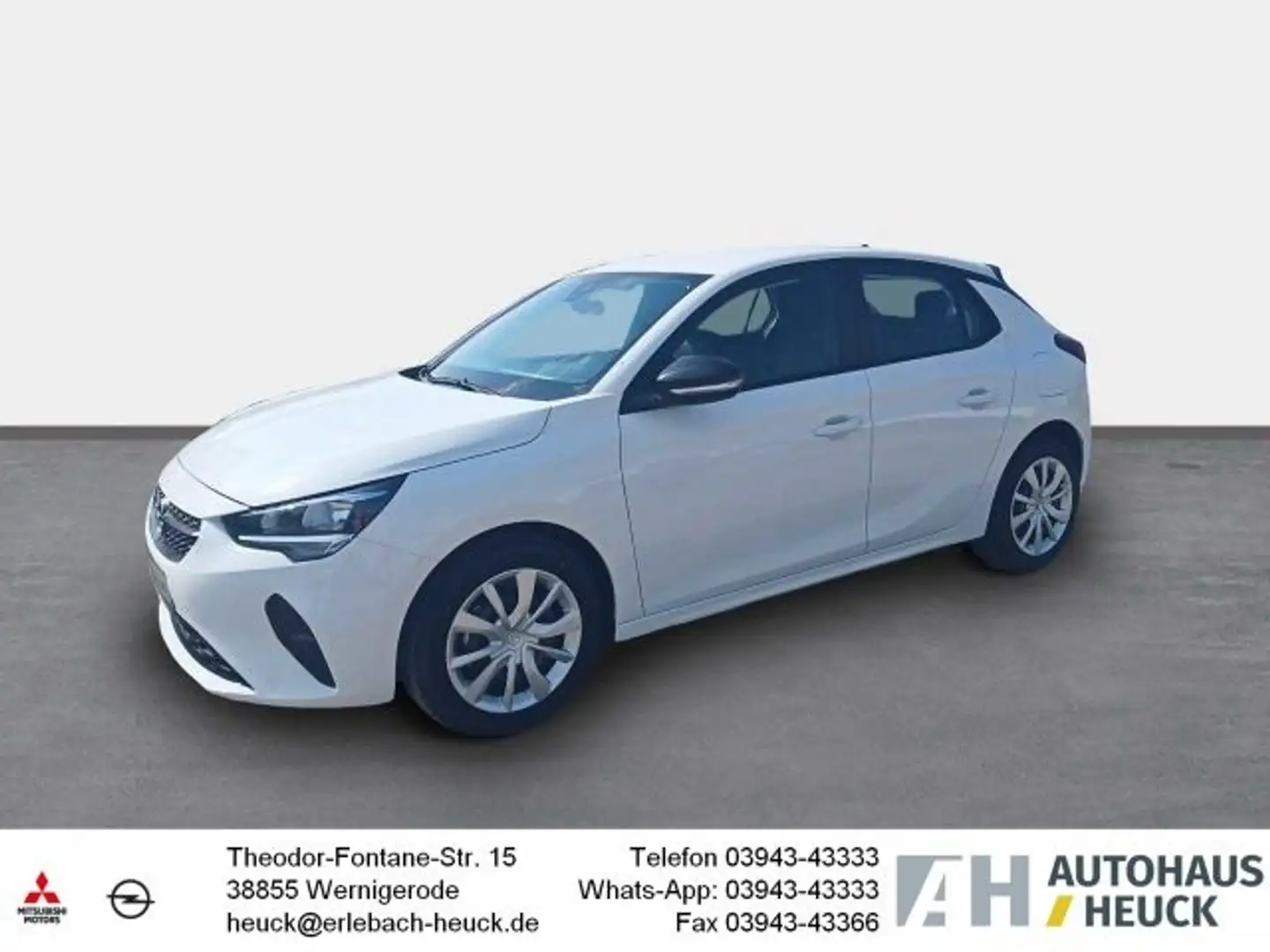 Opel Corsa 1.2 Edition DAB SHZ LenkradHZG Spurhalteass. Verke Weiß - 1