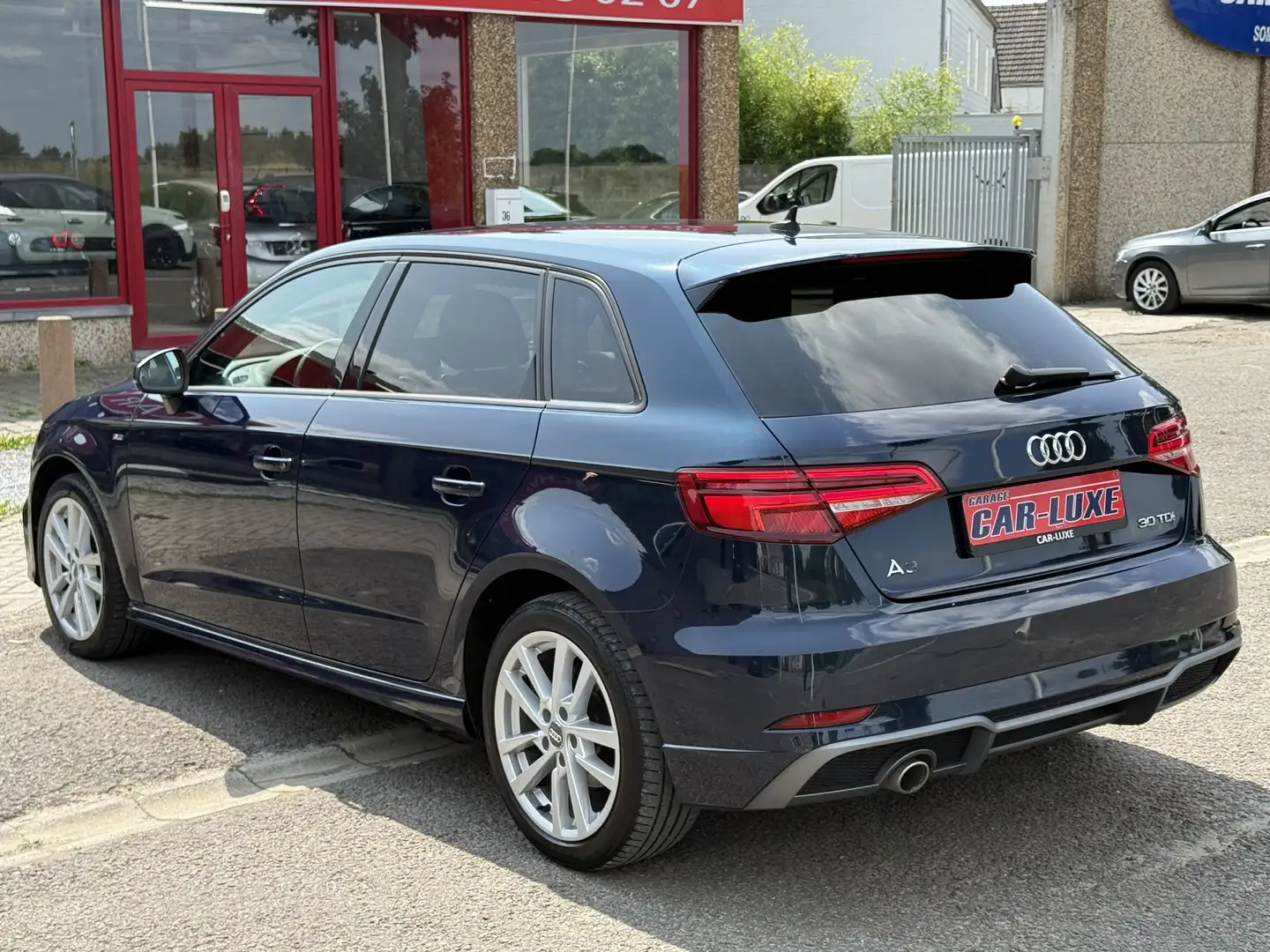 Audi A3 30TDI 115CV PACKSPORT S-LINE GRAND GPS XENON CUIR Bleu - 2