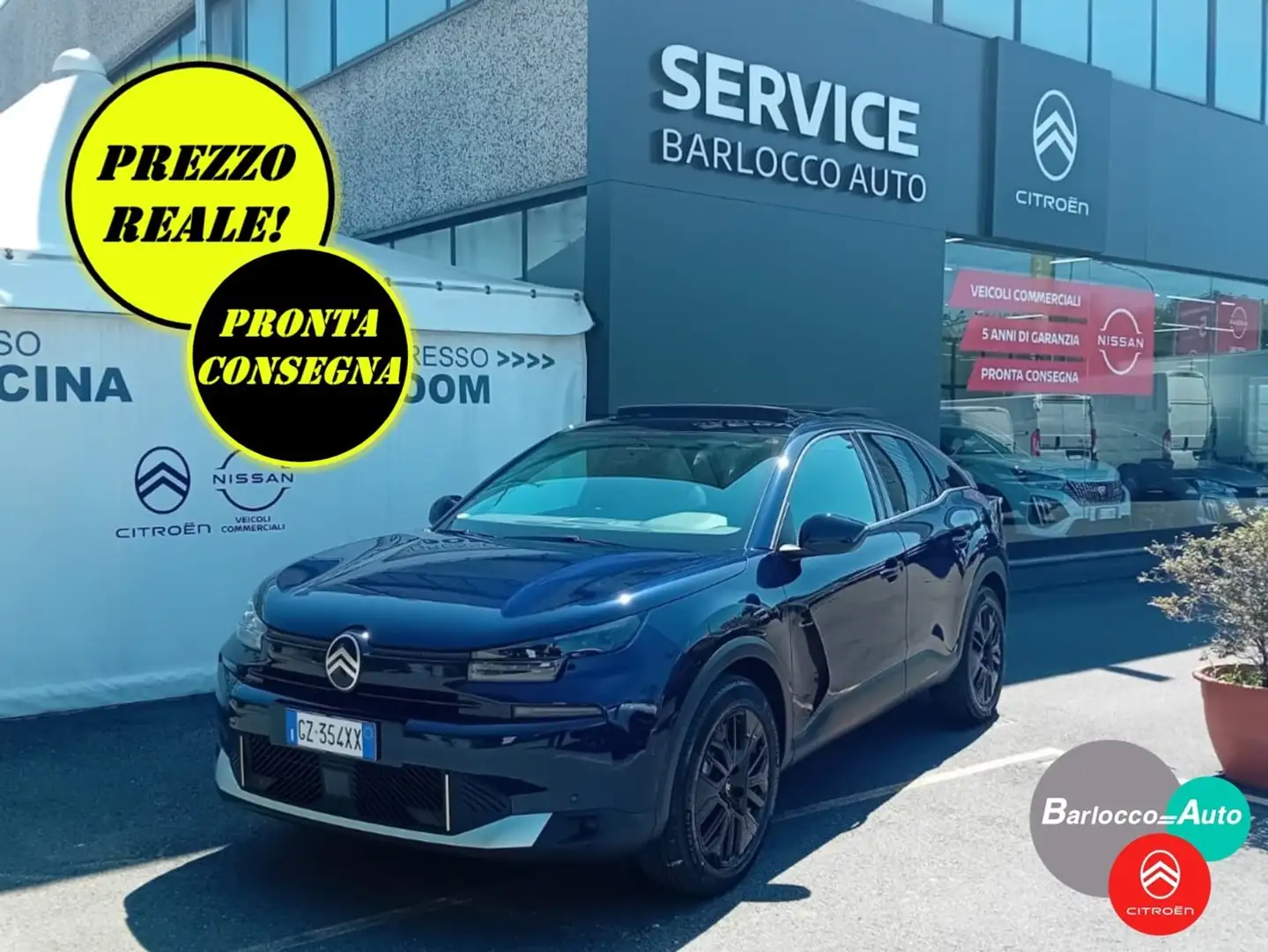 Citroen C4 Hybrid 145 e-DCS6 Max -TETTO APRIBILE-PREZZO REALE Blu/Azzurro - 1