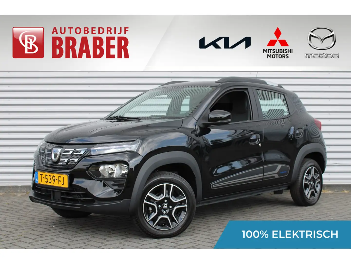 Dacia Spring Essential | Airco | 14" design velgen | Bluetooth Zwart - 1