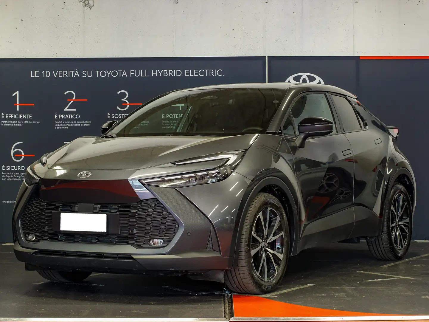 Toyota C-HR 1.8 hvbrid Trend fwd e-cvt my 24 Grigio - 1
