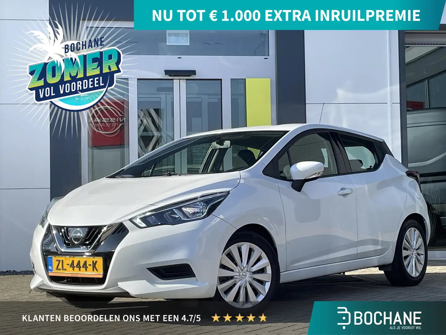 Nissan Micra 1.0 IG-T Acenta | Airco | Cruise control | Weiß - 1