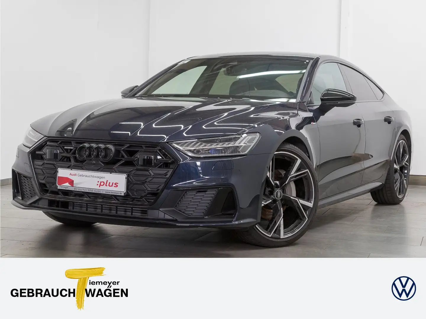 Audi A7 45 TFSI Q S LINE LM21 LEDER AHK MEM Blau - 1