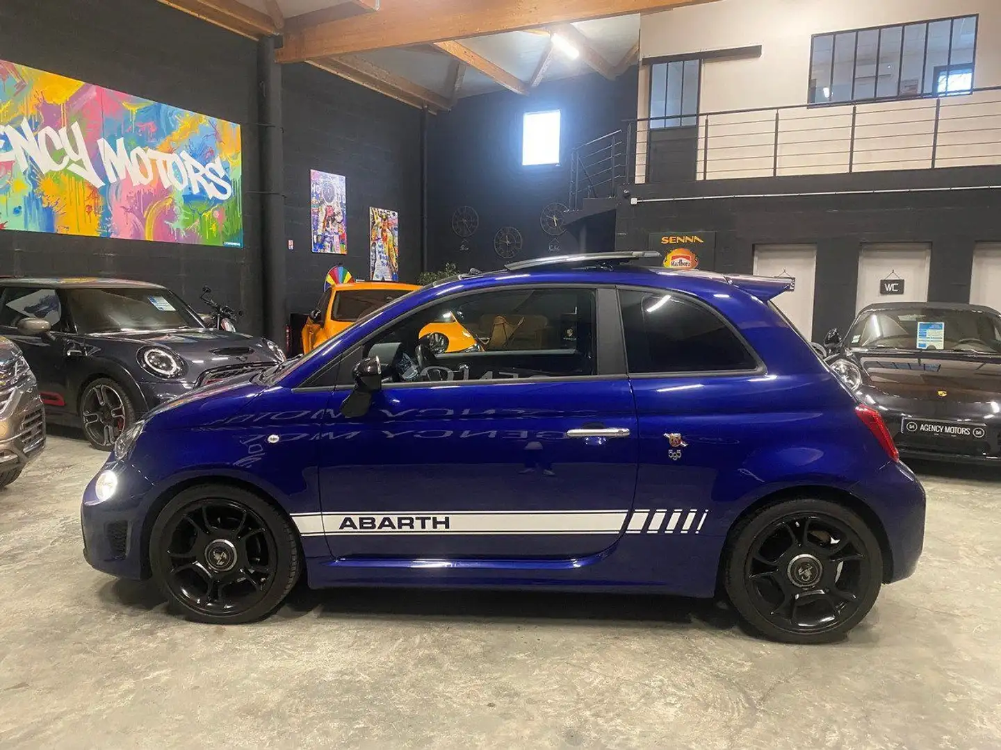 Abarth 500 1.4 l Turbo T-Jet 160ch 595 Pista Bleu - 2