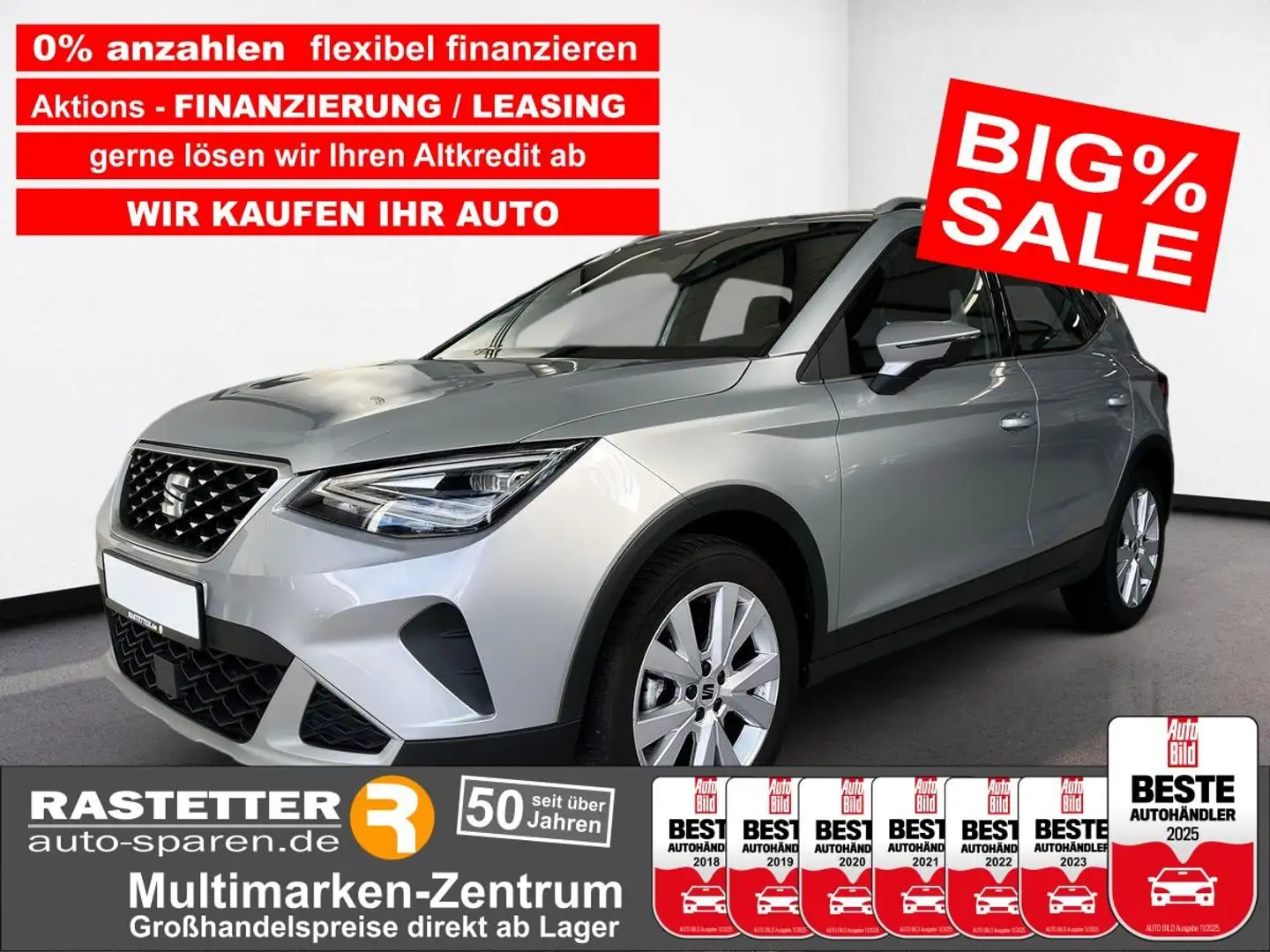 SEAT Arona TSI Xperience Pro+Komfort+Navi+Winter+PDC+Klimaaut Argent - 1