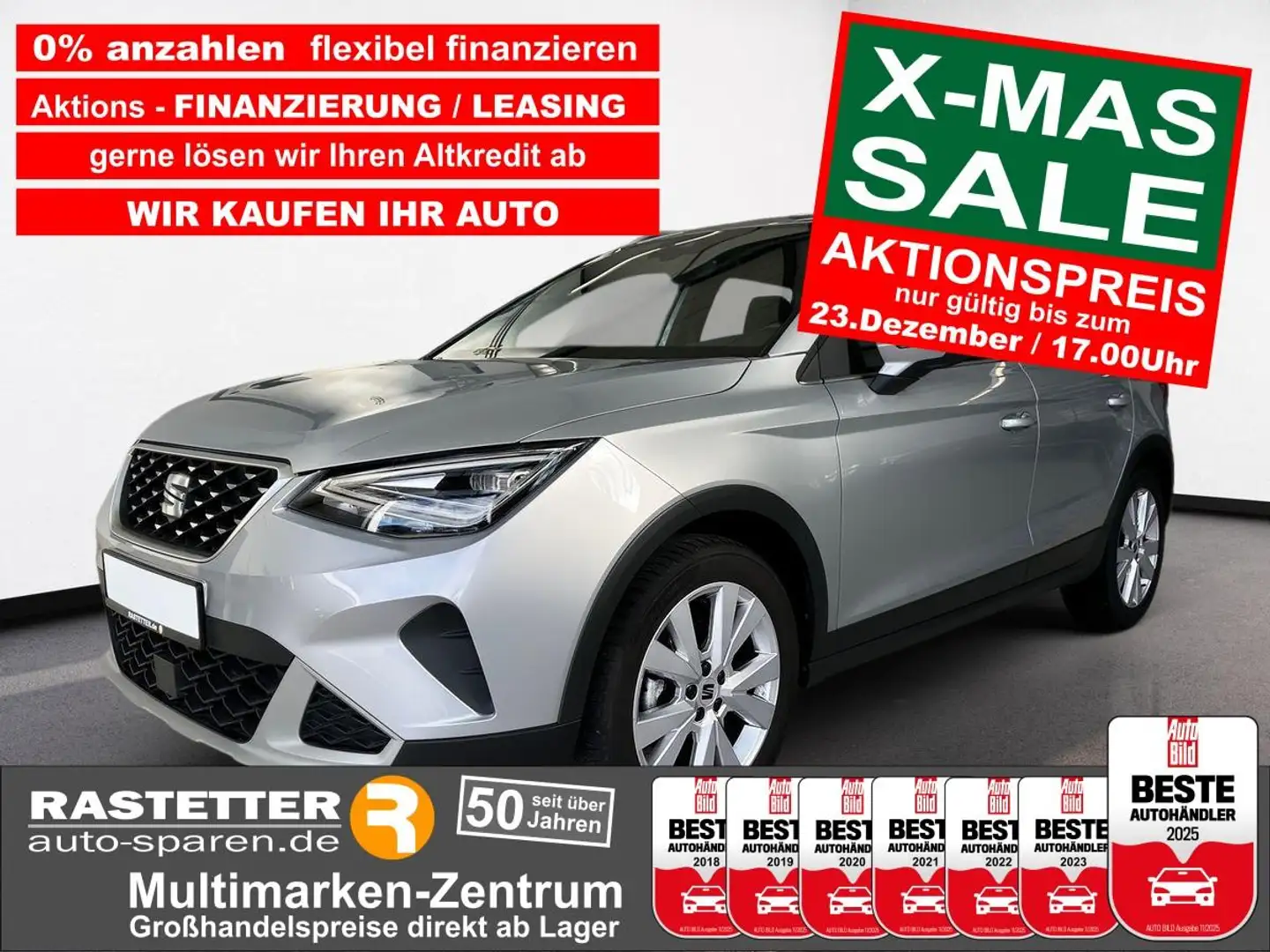 SEAT Arona TSI Xperience Pro+Komfort+Navi+Winter+PDC+Klimaaut Grau - 1