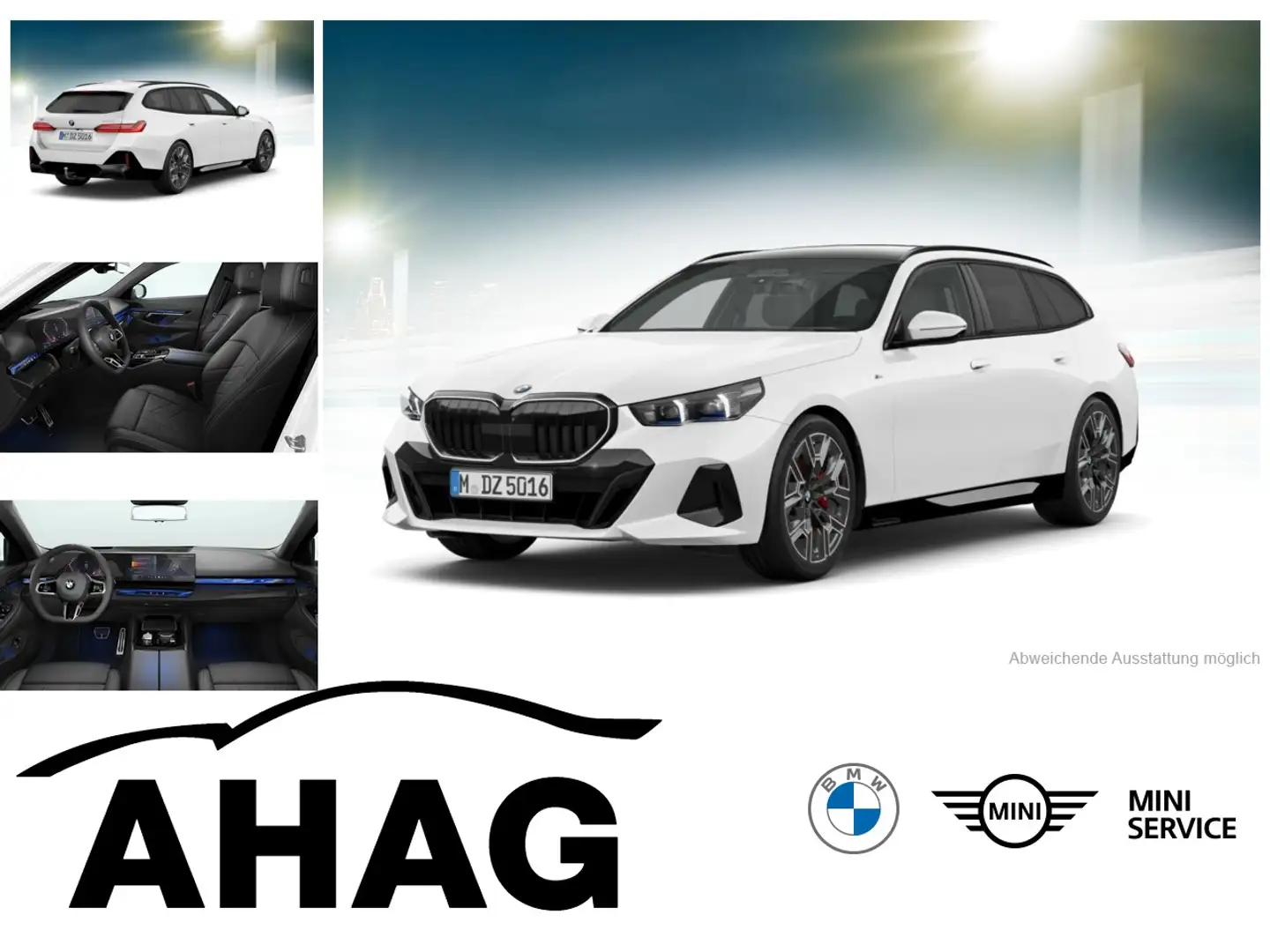 BMW 540 d xDrive Touring M Sportpaket Panorama AHK Blanc - 1