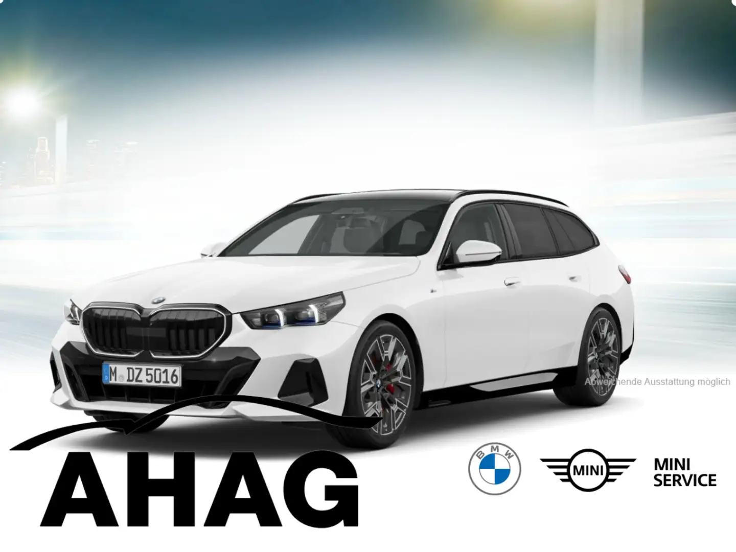 BMW 540 d xDrive Touring M Sportpaket Panorama AHK Blanc - 2