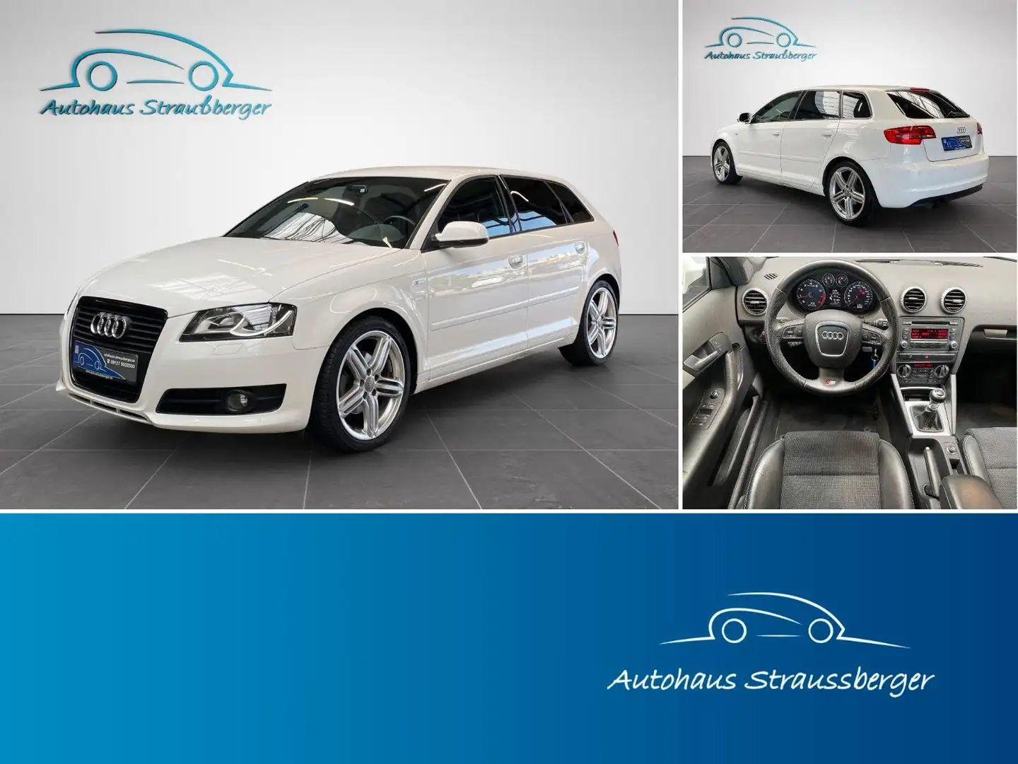 Audi A3 Sportback 1.8 TFSI S line Sportpaket plus SHZ Biały - 1