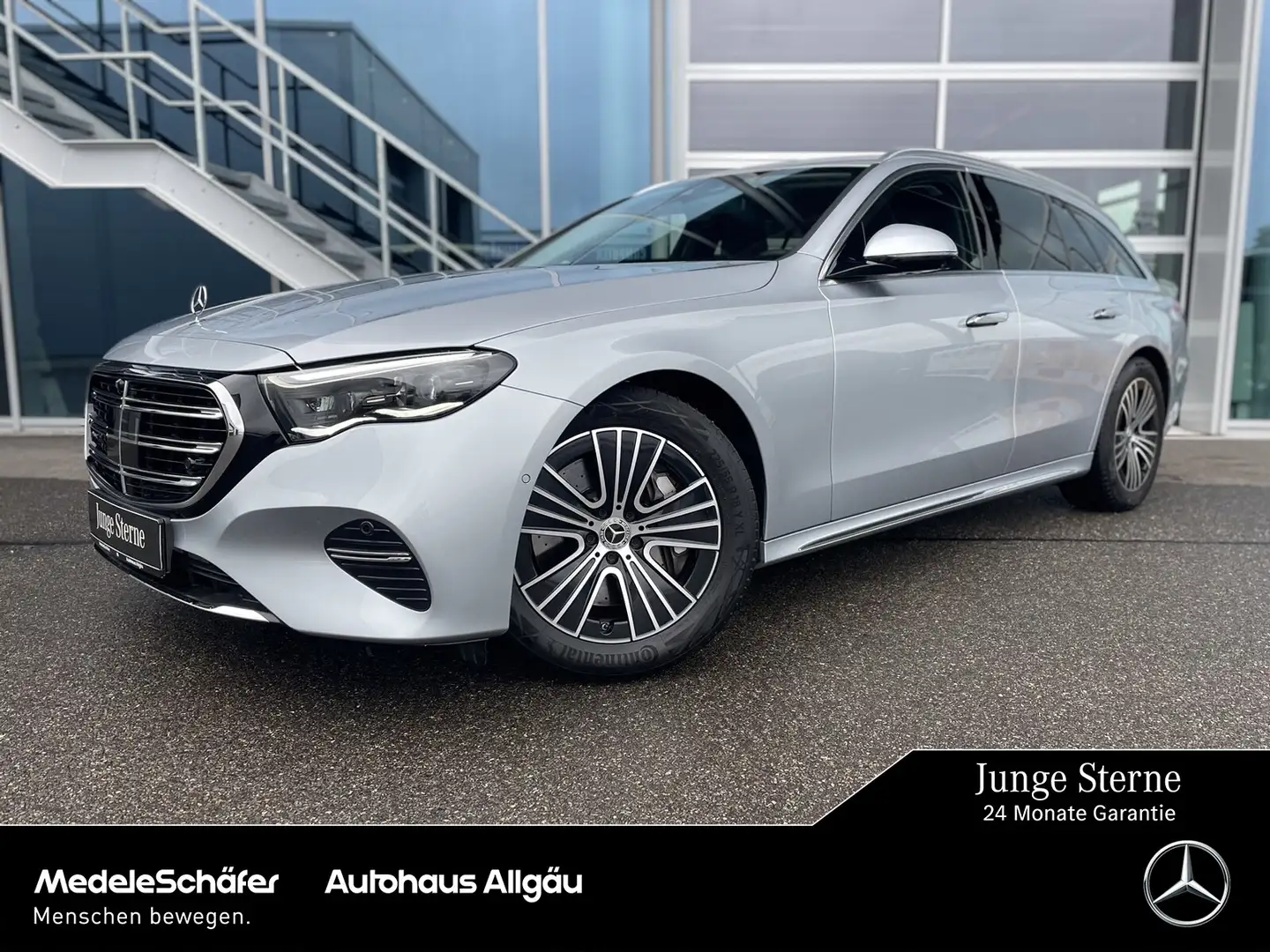 Mercedes-Benz E 220 E 220 T d EXCLUSIVE AHK LEDER Distronic D-Light Plateado - 1