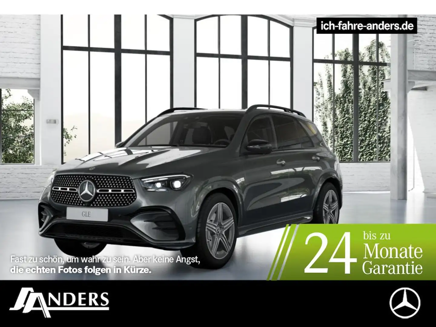 Mercedes-Benz GLE 350 de 4M +Pano+AHK+Burmester+Night+ACC+Navi Grau - 1