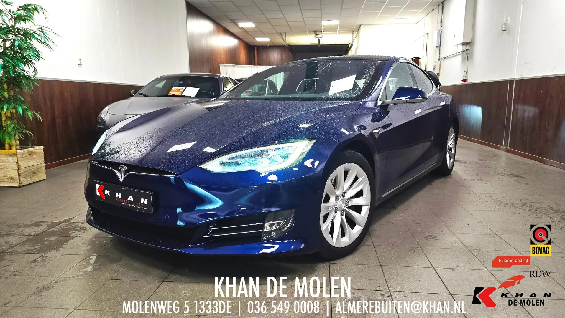 Tesla Model S 75D 333pk 4-wheel INCL BTW|490KM RADIUS|AUTOPILOT Bleu - 1