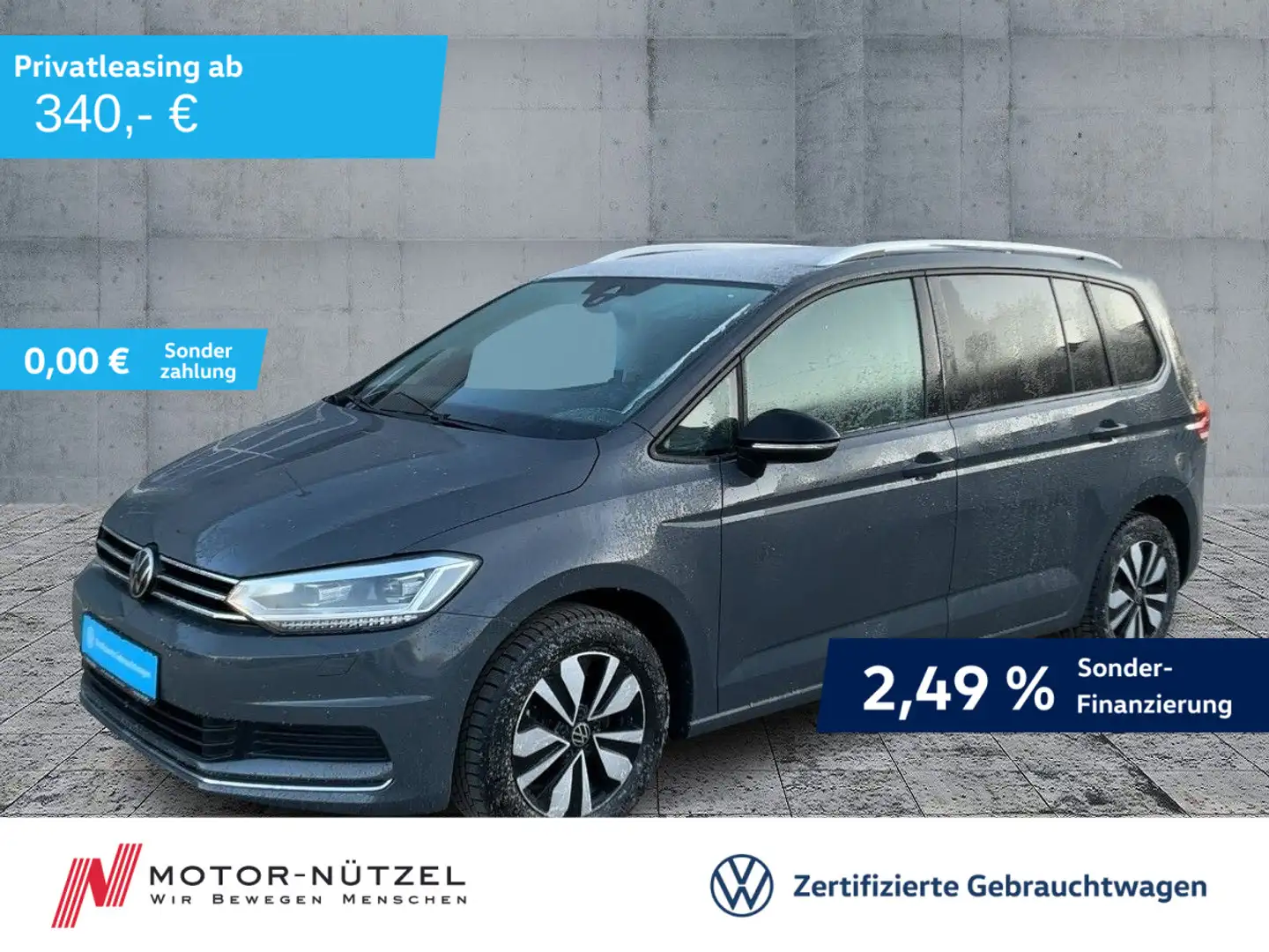 Volkswagen Touran 1.5 TSI DSG GOAL MATRIX+NAVI+AHK+ACC+7SI Grau - 1