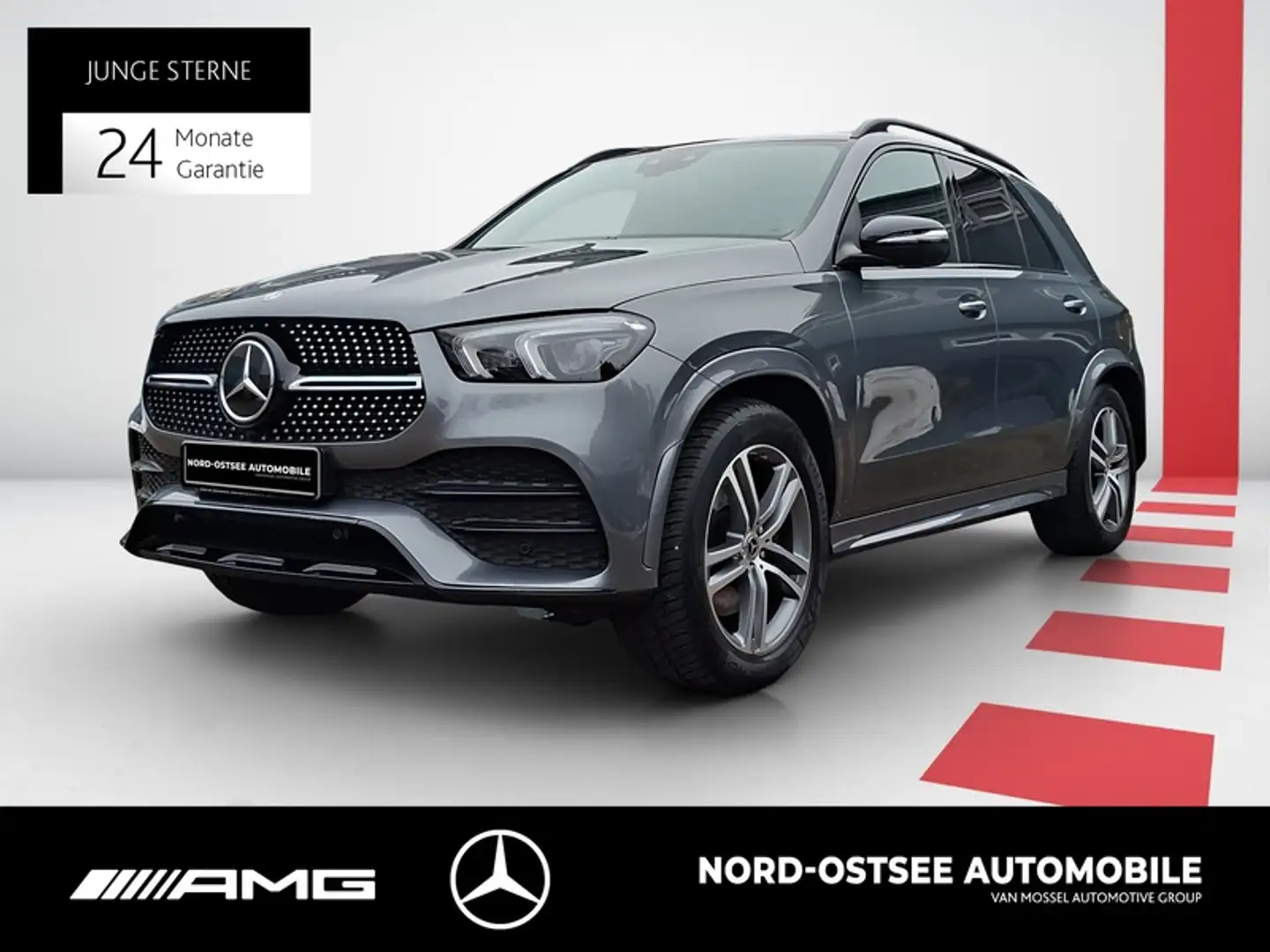 Mercedes-Benz GLE 400 d AMG 360° PANO LED NIGHT AHK BURMESTER Gris - 1
