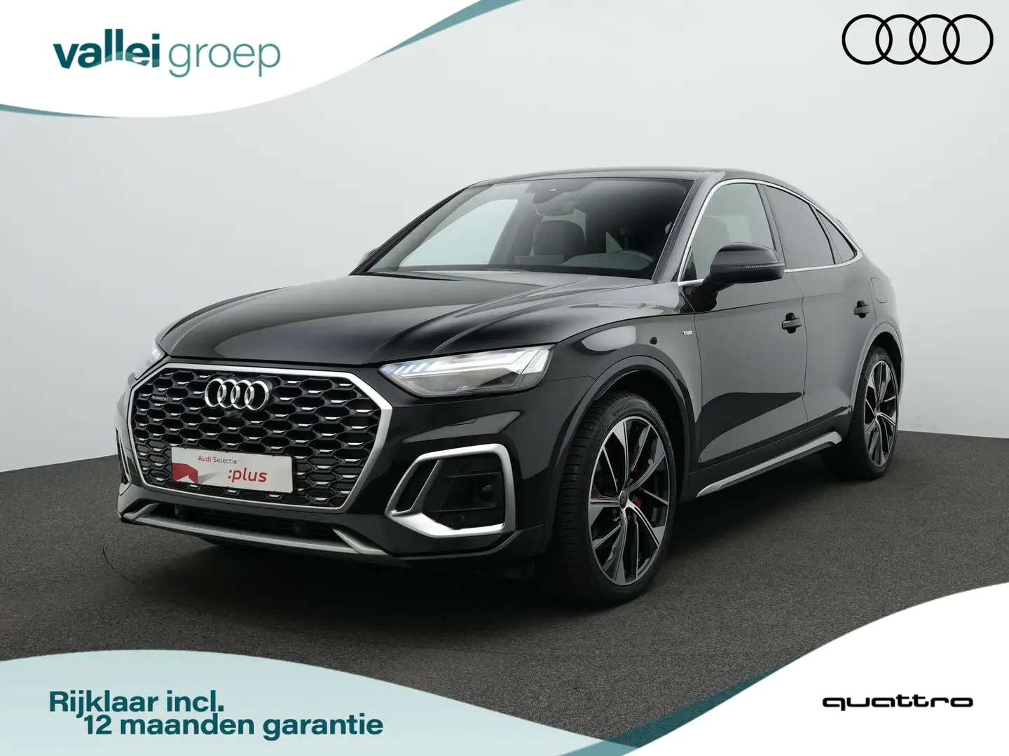 Audi Q5 Sportback 55 TFSI e 367 pk S-tronic S Edition Comp Zwart - 1