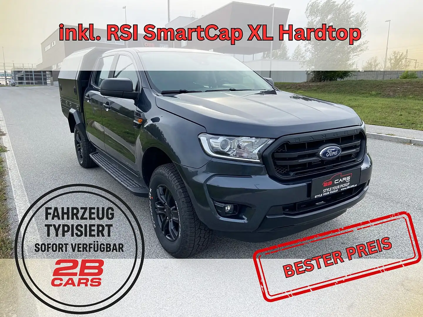 Ford Ranger Ranger 4x4 2,0 Aut. Offroad Work Edition mit RS... Grau - 1