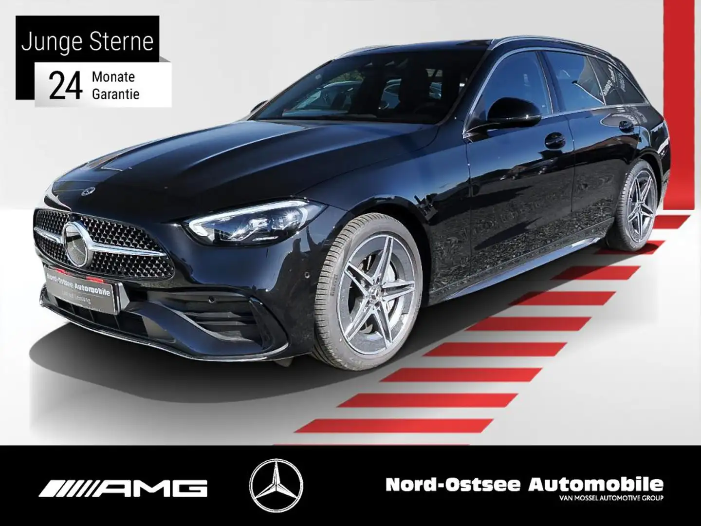 Mercedes-Benz C 220 d T AMG ADV. DISTRO AHK KAMERA 9G LED MBUX Schwarz - 1