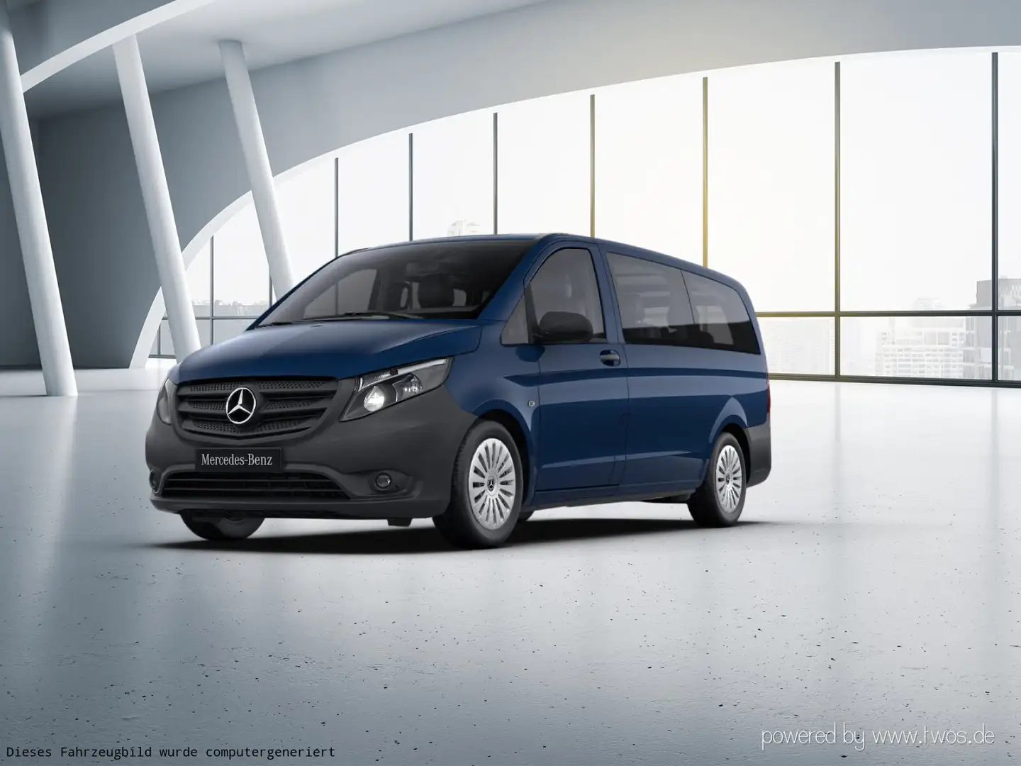 Mercedes-Benz Vito Vito 114 Tourer P/L Autom.Navi Klima Standhz.KAM Blau - 2