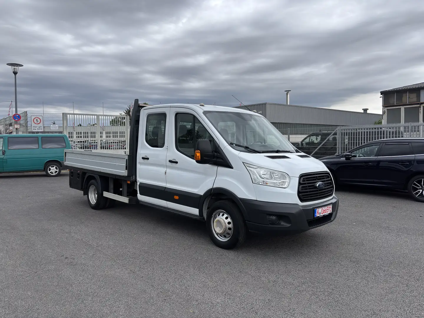 Ford Transit Pritsche 350 L5 Doka,7-Sitze,Zwillingsbe Weiß - 2