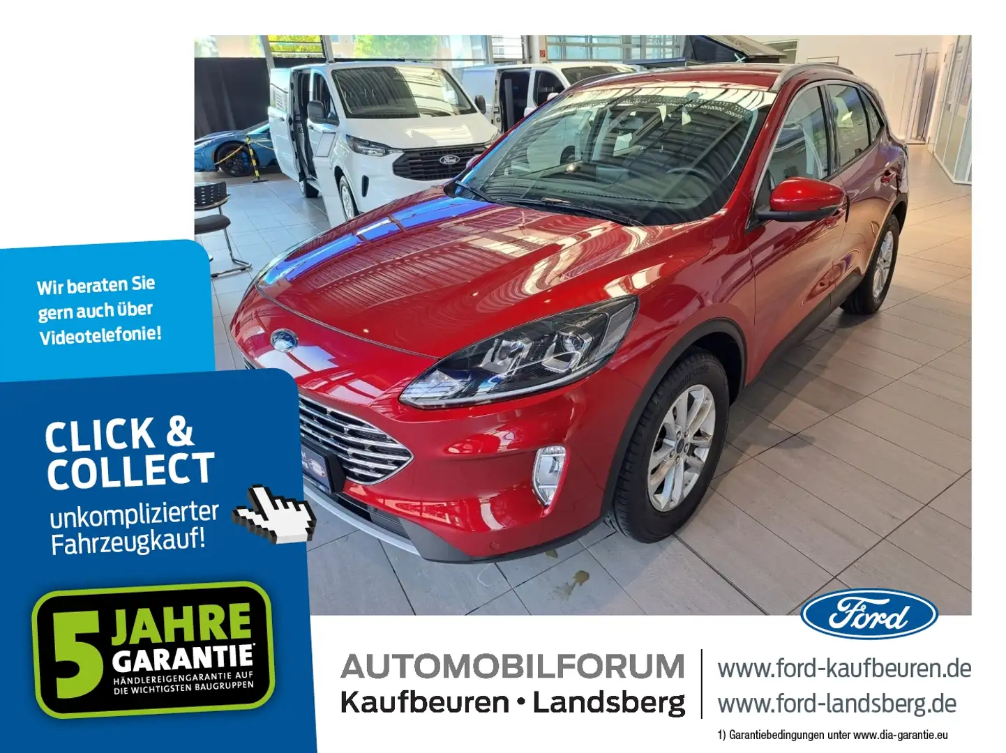 Ford Kuga 1.5 EcoBoost Titanium Navi SHZ PDC RFK Rojo - 1
