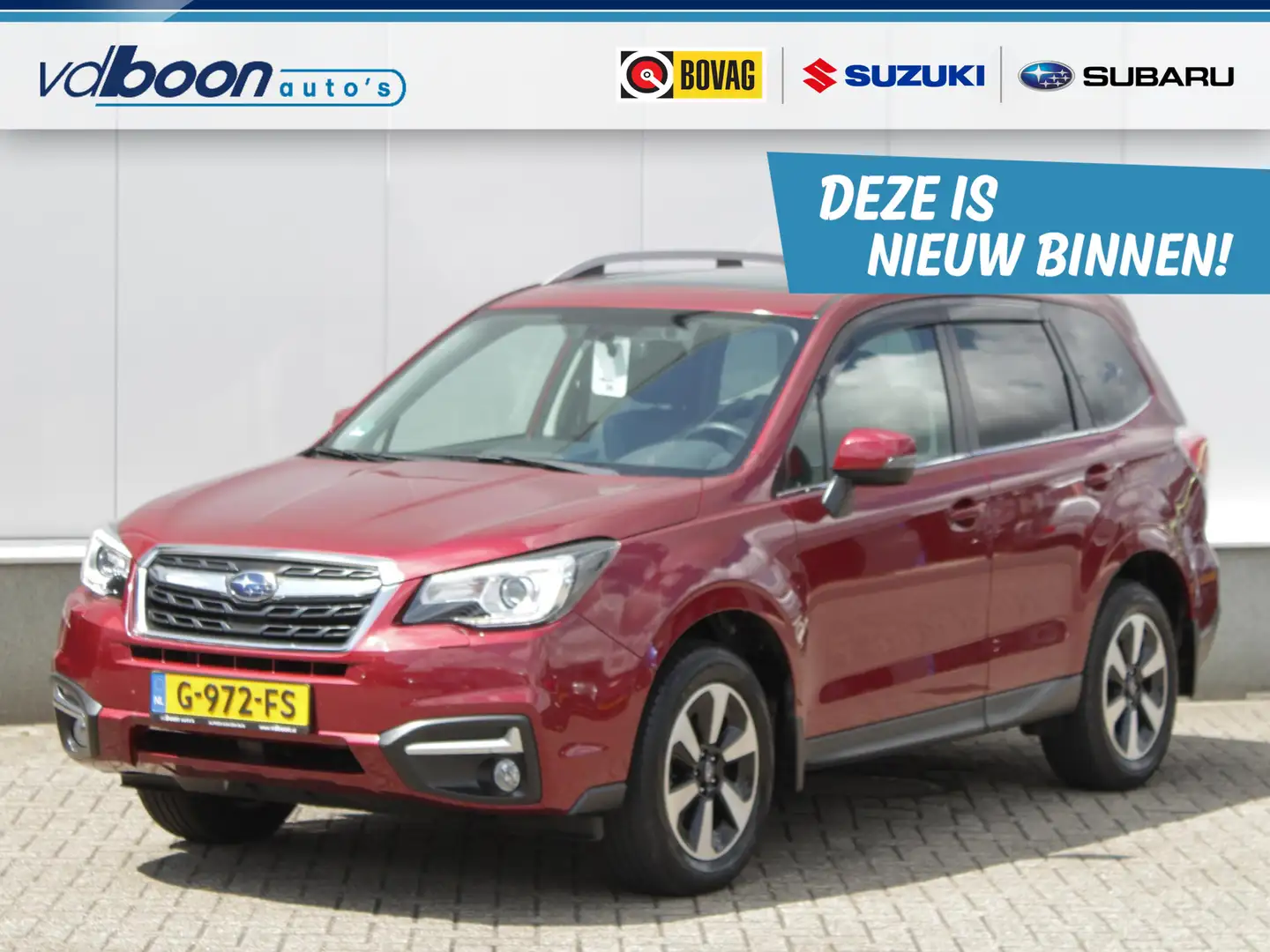 Subaru Forester 2.0 Premium Automaat | Navi | Adap. Cruise | Leder Rood - 1