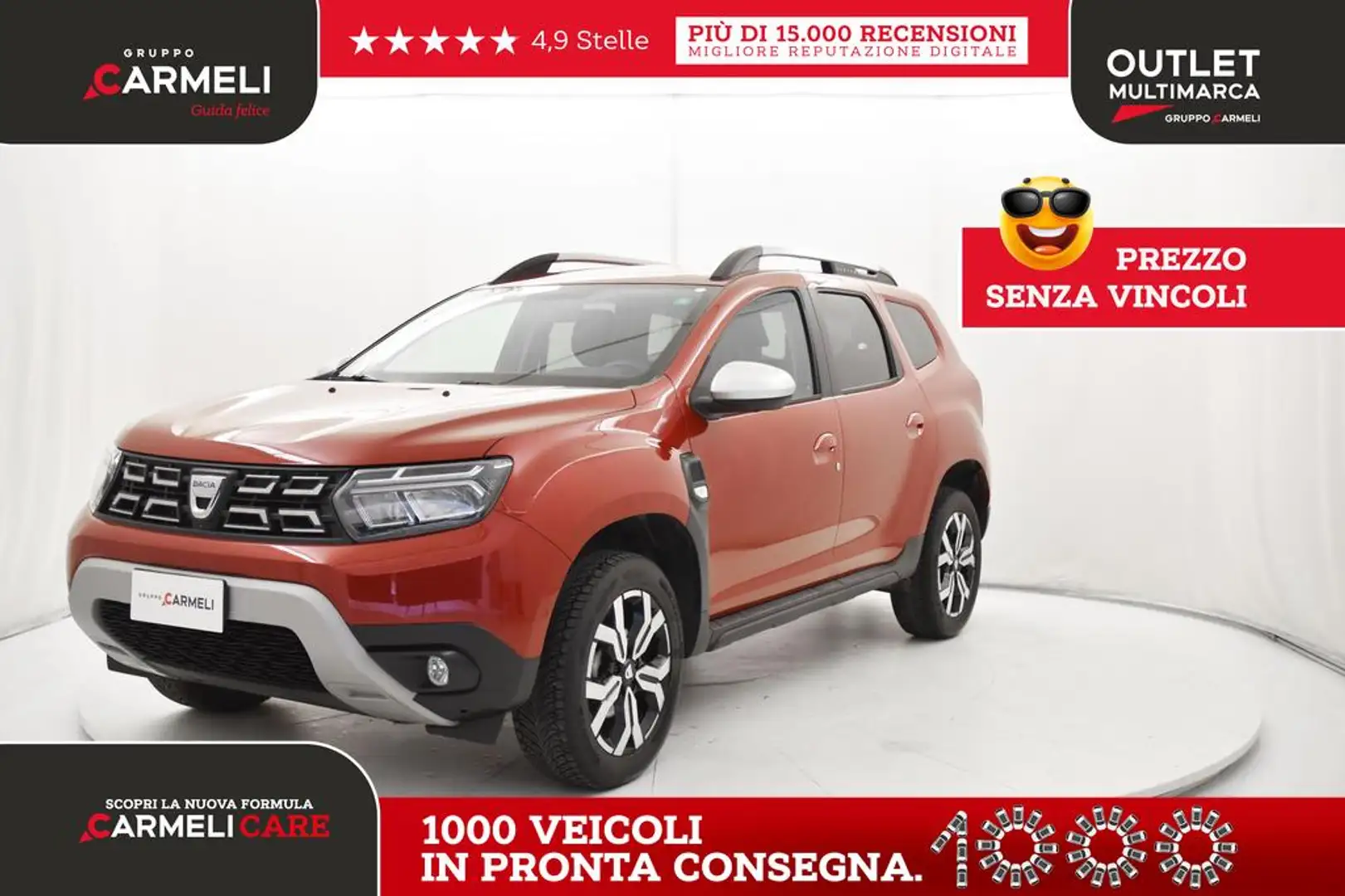 Dacia Duster 1.0 tce Prestige up Gpl 4x2 NAVI,360 Rouge - 1