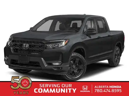 Black 2026 Honda Ridgeline Pickup Truck All-Wheel Drive Automatic