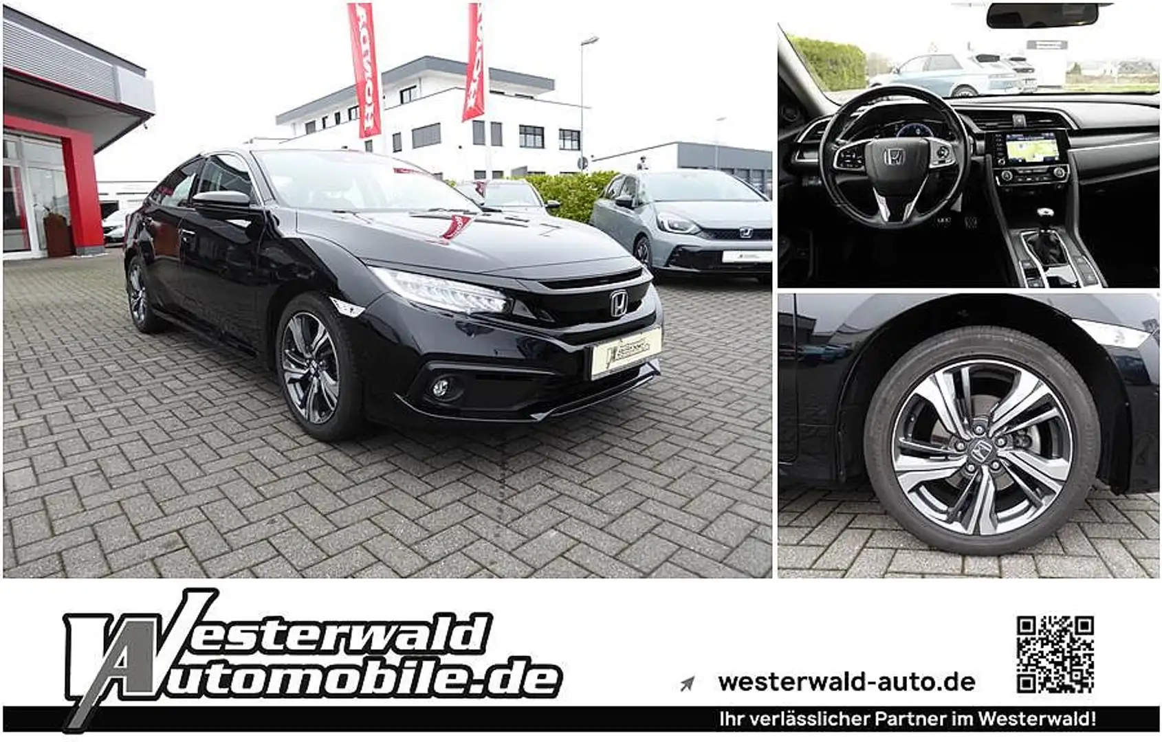 Honda Civic Limousine 1.5 i-VTEC Turbo Elegance Schwarz - 1