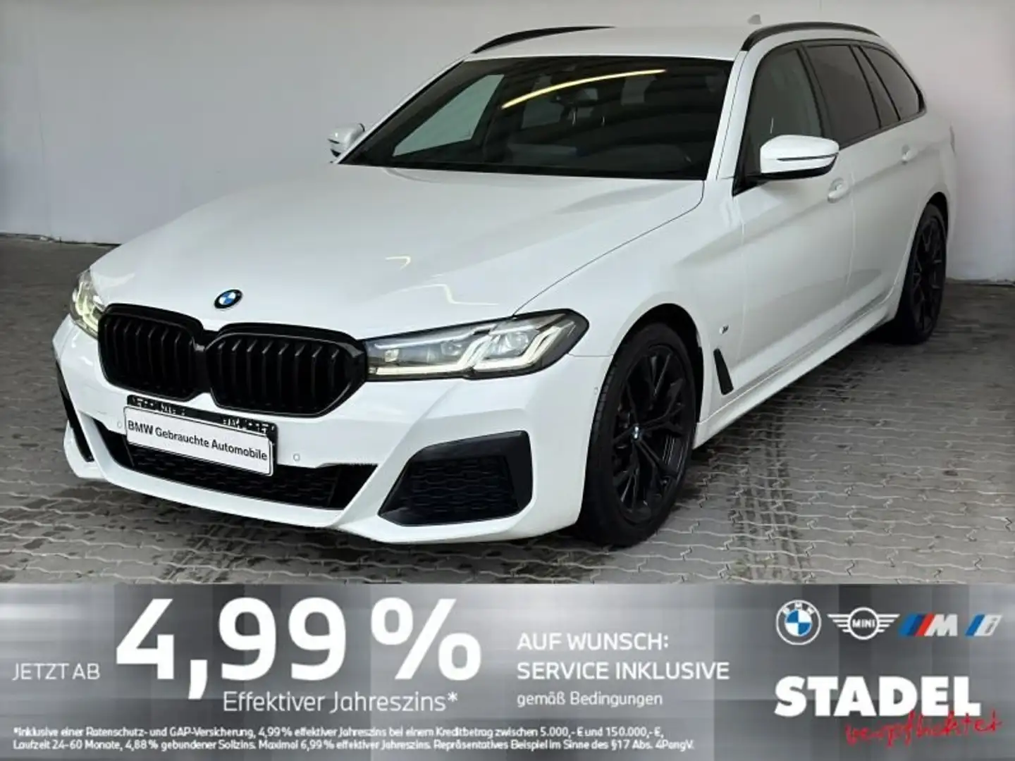 BMW 520 d Tour. M Sport Navi.LED.RFK.KomfZg.HiFi.WLAN Bianco - 2