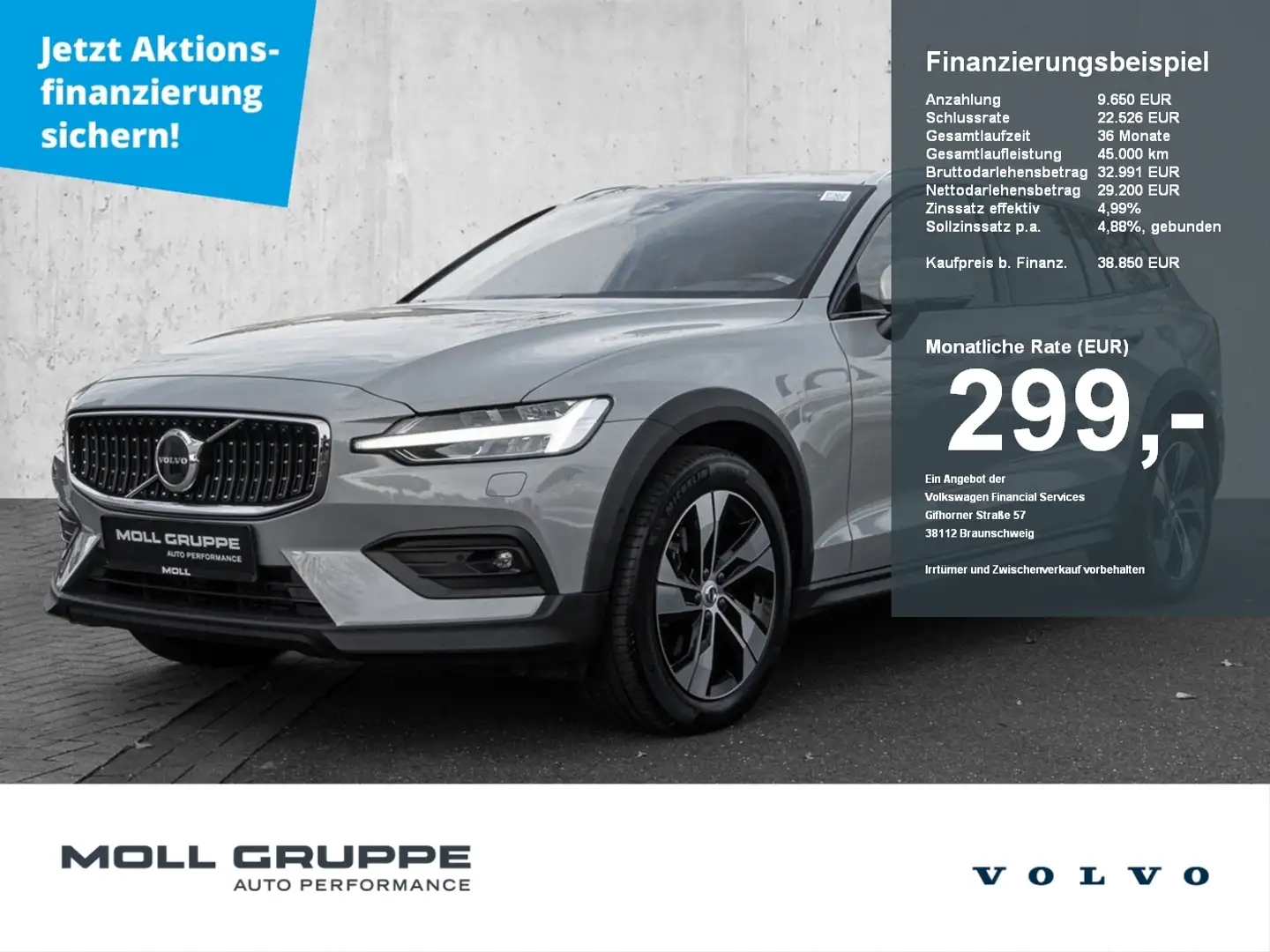 Volvo V60 Cross Country B4 AWD Plus LED Kamera Grau - 1