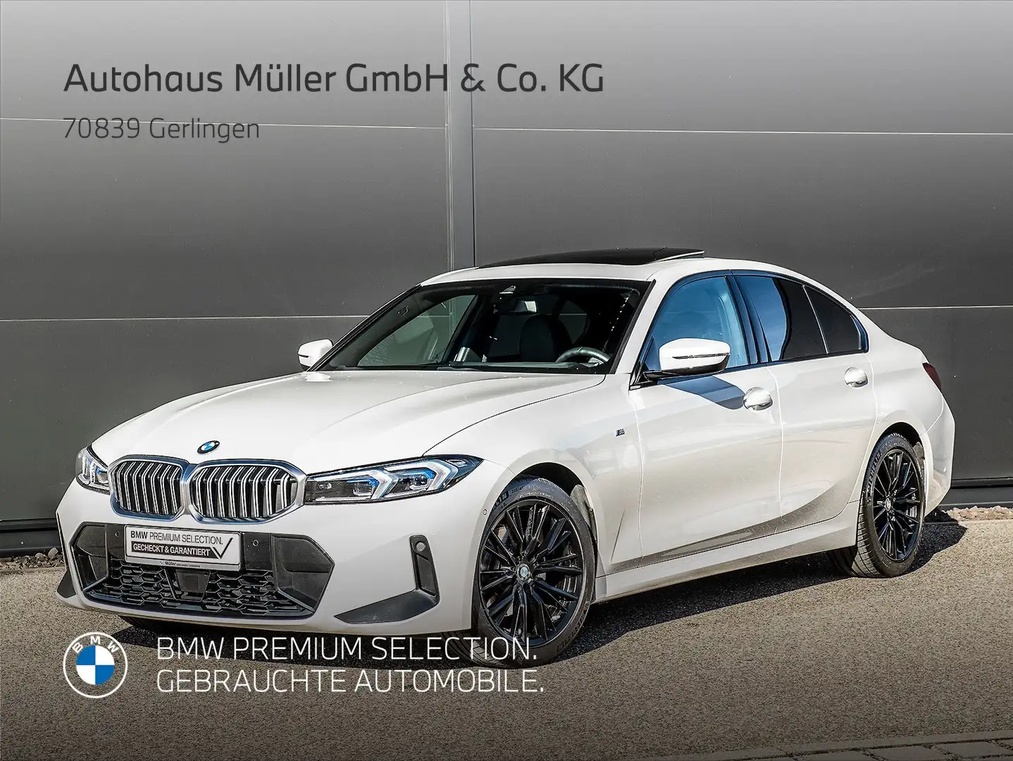 BMW 320 i xDrive Lim. M Sportpaket AHK GSD ACC HiFi Blanc - 1