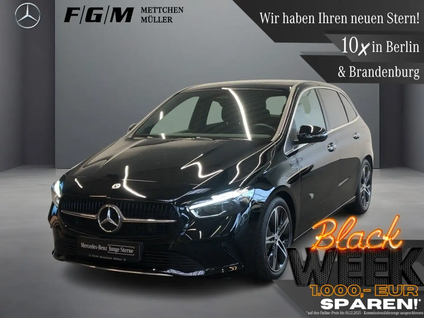 Mercedes-Benz B 200 Progressive KeyGo|MBeam|TWA|Sitzhz|Kam|LED Schwarz - 1
