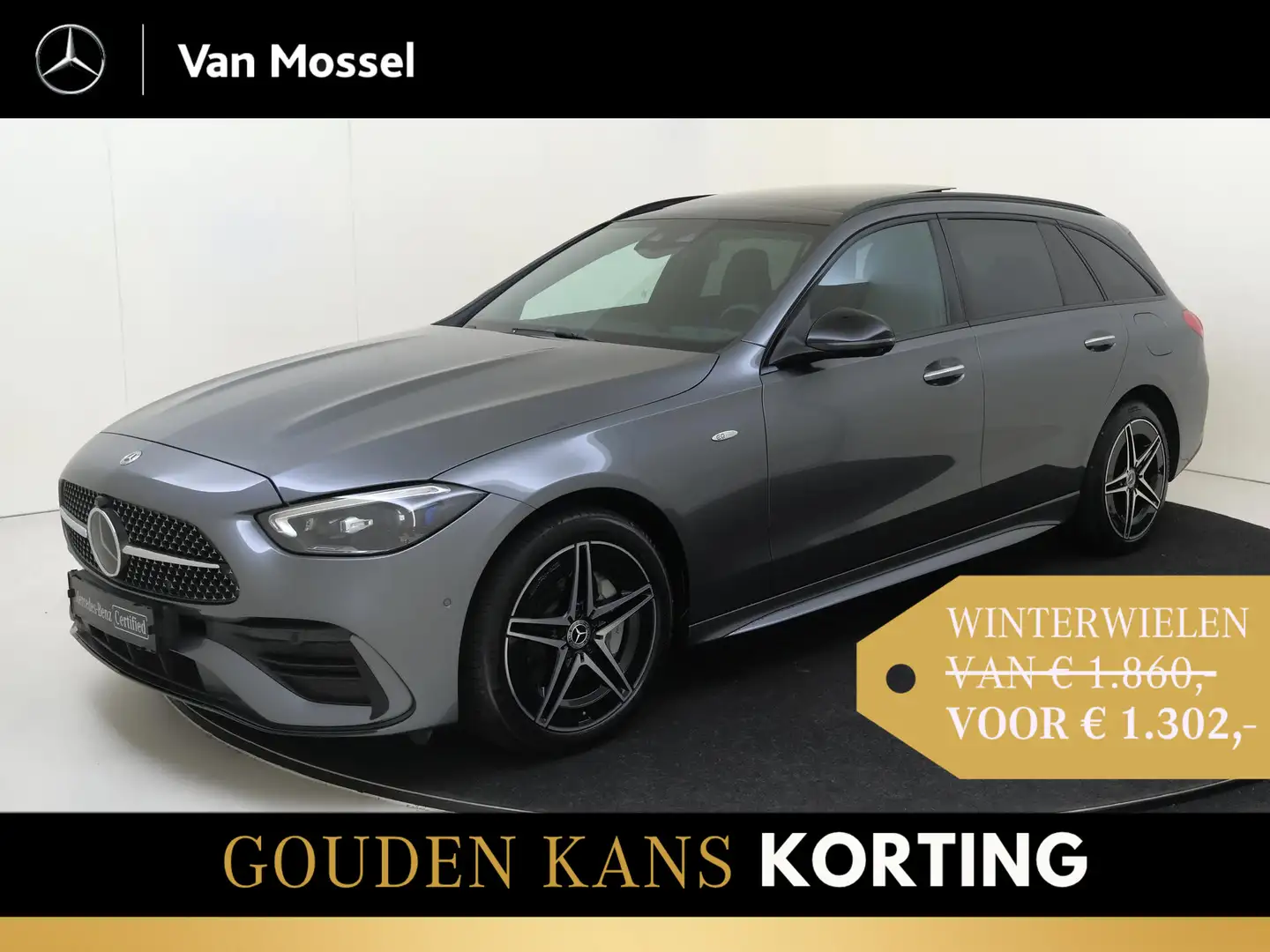 Mercedes-Benz C 300 Estate e AMG Line / Memory-Stoelen / 360Graden-Cam Grijs - 1