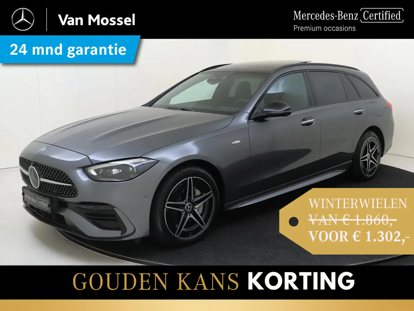 Mercedes-Benz C 300 Estate e AMG Line / Memory-Stoelen / 360Graden-Cam Gris - 1