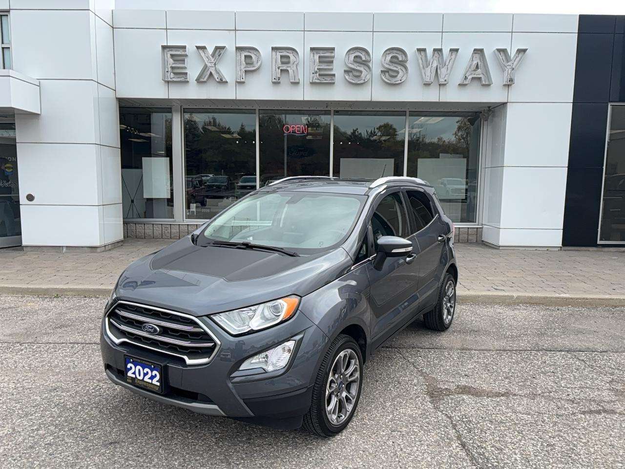 2022 Ford EcoSport TITANIUM, HEATED WHEEL, 17'S, SPORT DECAL! LOW KMS