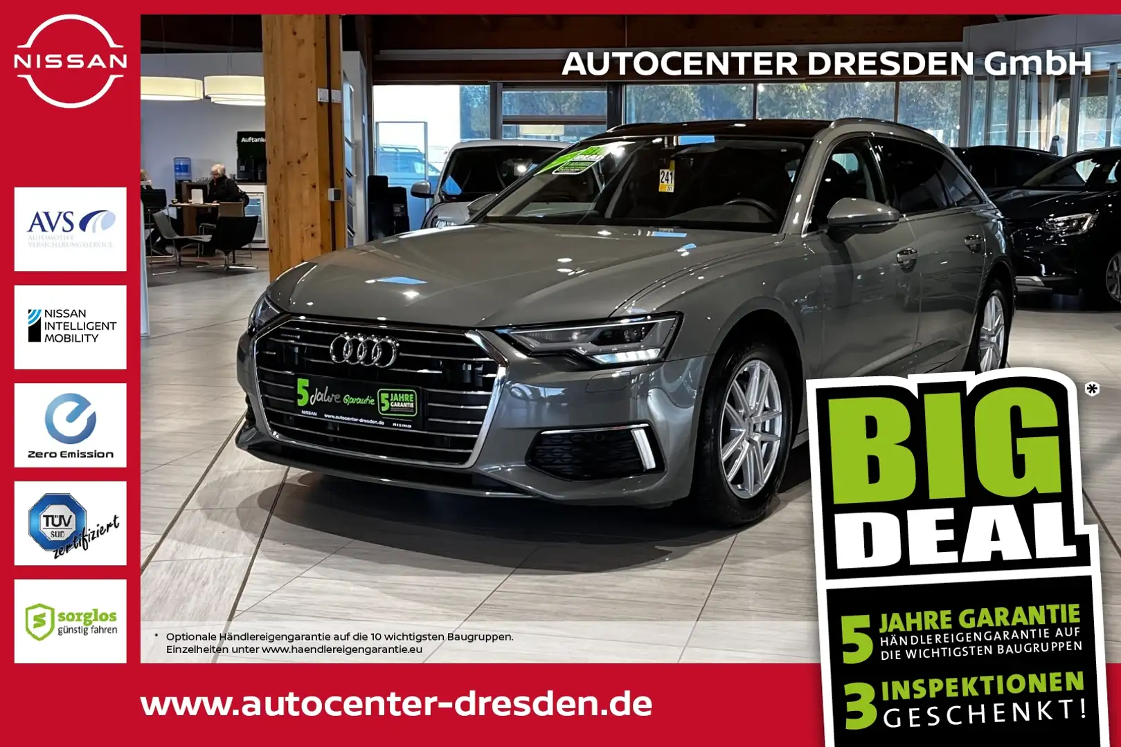 Audi A6 40 2.0 TDI Avant quattro design ACC+AHK+NAvi Grau - 1
