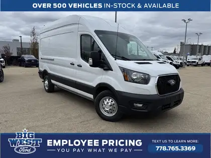 White 2026 Ford Transit Cargo Van All-Wheel Drive Automatic