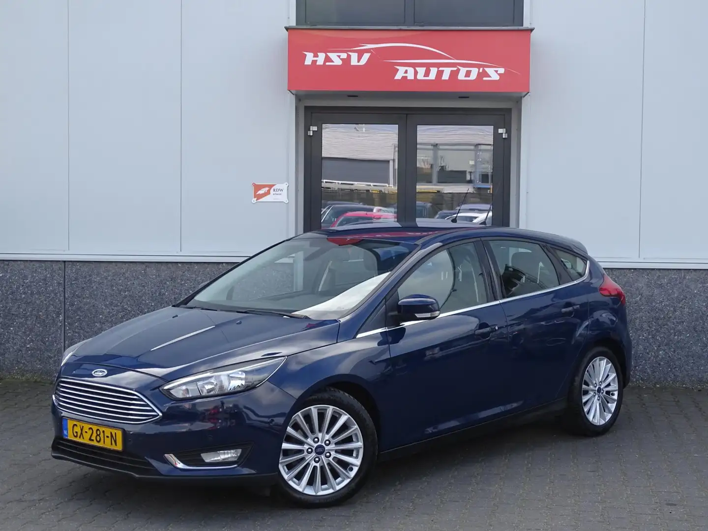Ford Focus 1.0 Titanium Edition navi LM 4-deurs org NL Bleu - 1